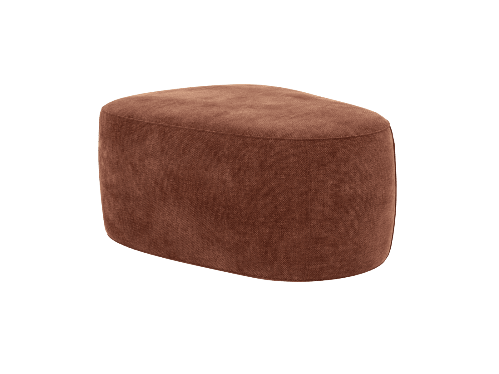 Buy Mira Muse Rust Pebble Ottoman - 81cm - James Lane Australia