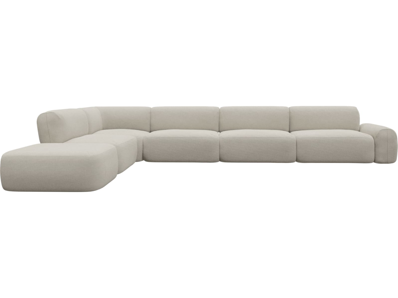 Beckett Toorak Pearl Modular Sofa - 7 Piece color Toorak Pearl