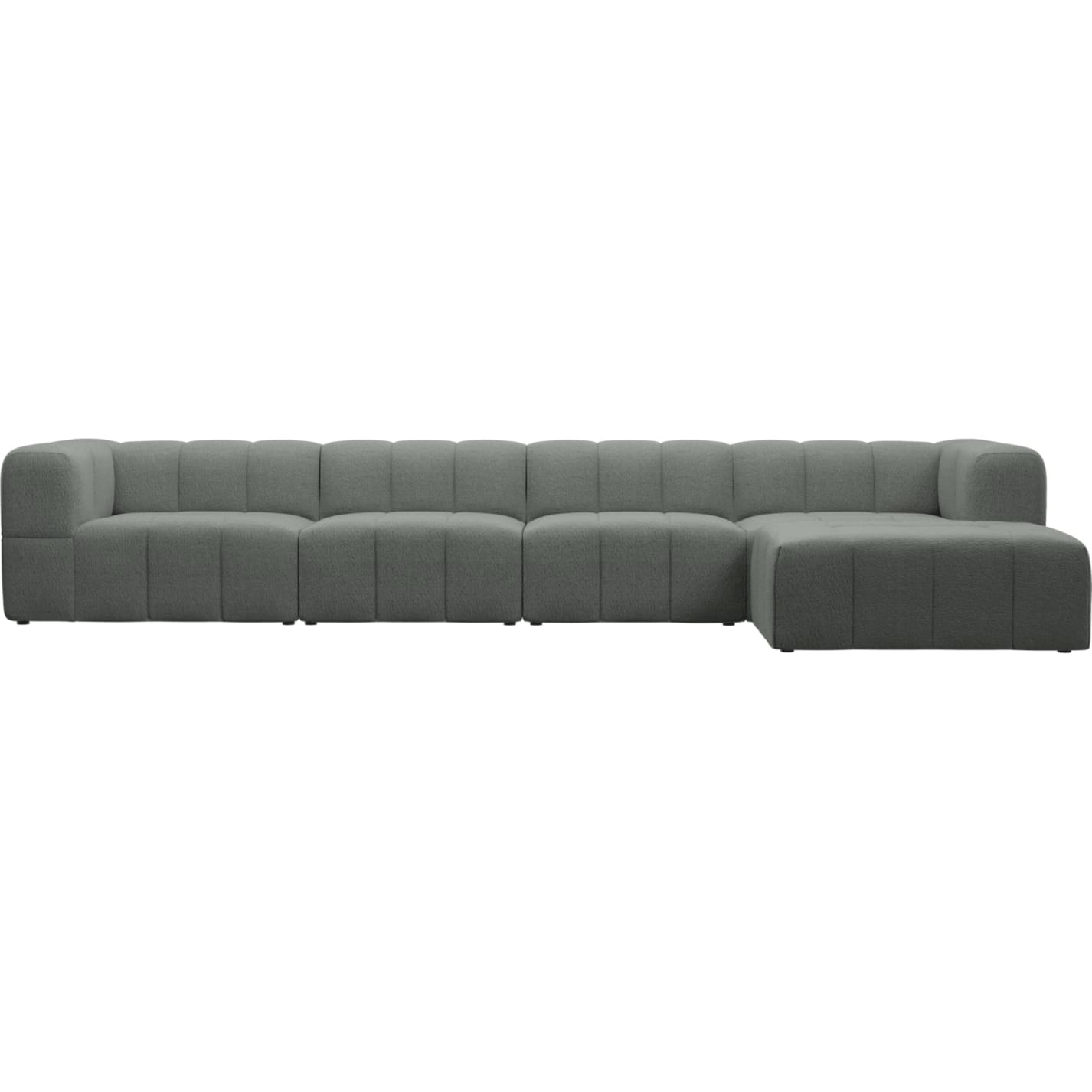 Lucello Tribute Storm Modular Sofa with Ottoman - 5 Piece color Tribute Storm