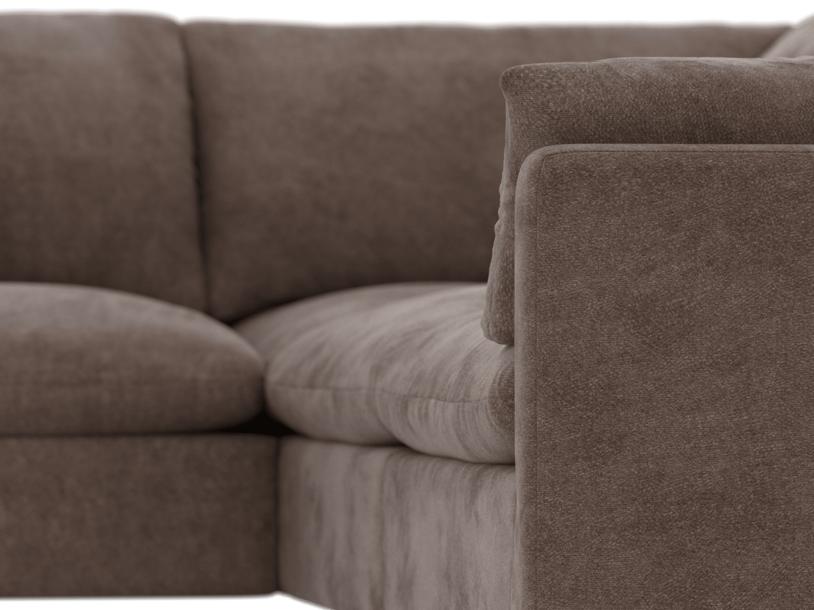 Willow Muse Mink Modular Sofa LAF - 5 Seater color Muse Mink