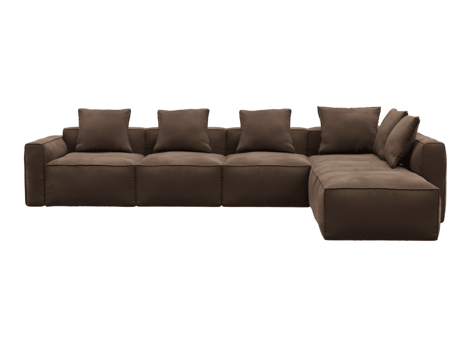 Riley Apt Muse Chocolate Sofa - 6 Seater RAF Terminal color Muse Chocolate