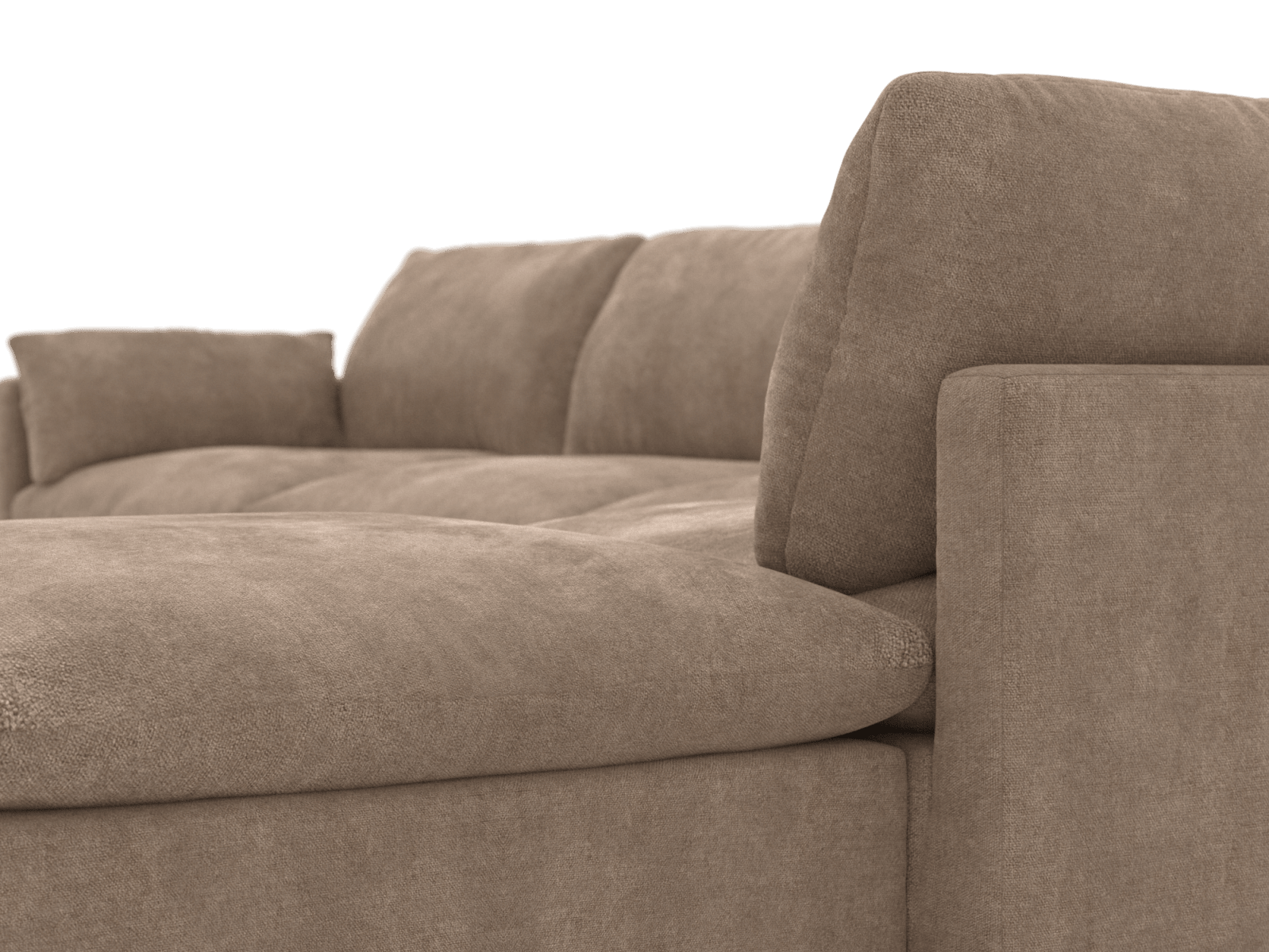 Willow Tribute Walnut Modular Sofa - 6 Seater RAF Terminal color Tribute Walnut