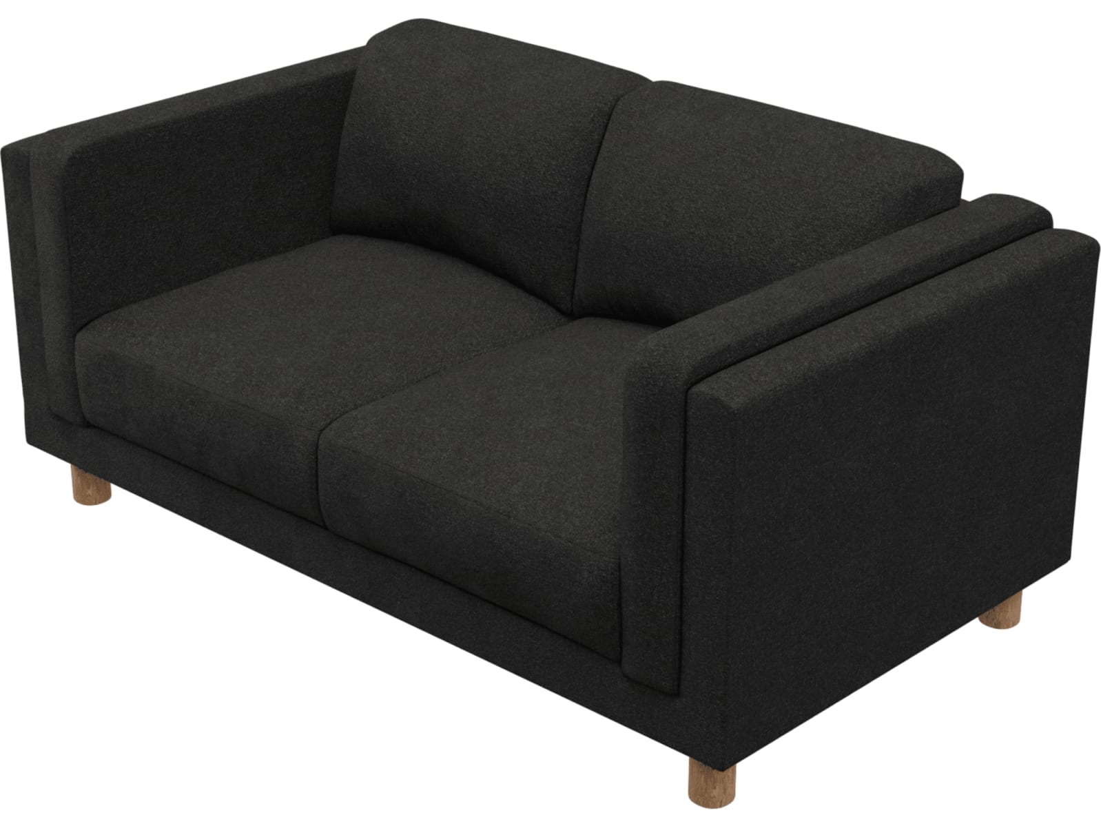 Hayes California Charcoal Sofa - 2 Seater color California Charcoal