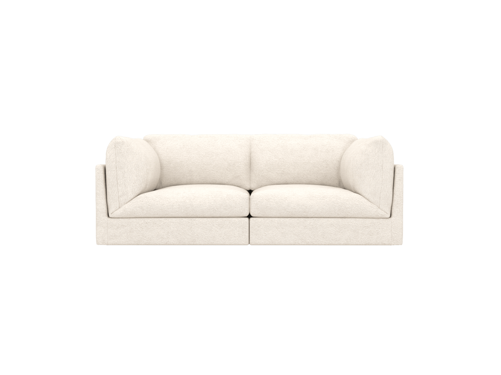 Finley Noa Fog Modular Sofa - 2 Seater color Noa Fog