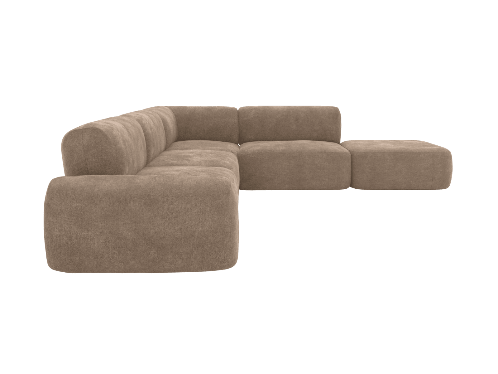 Beckett Tribute Walnut Modular Sofa - 6 Seater color Tribute Walnut