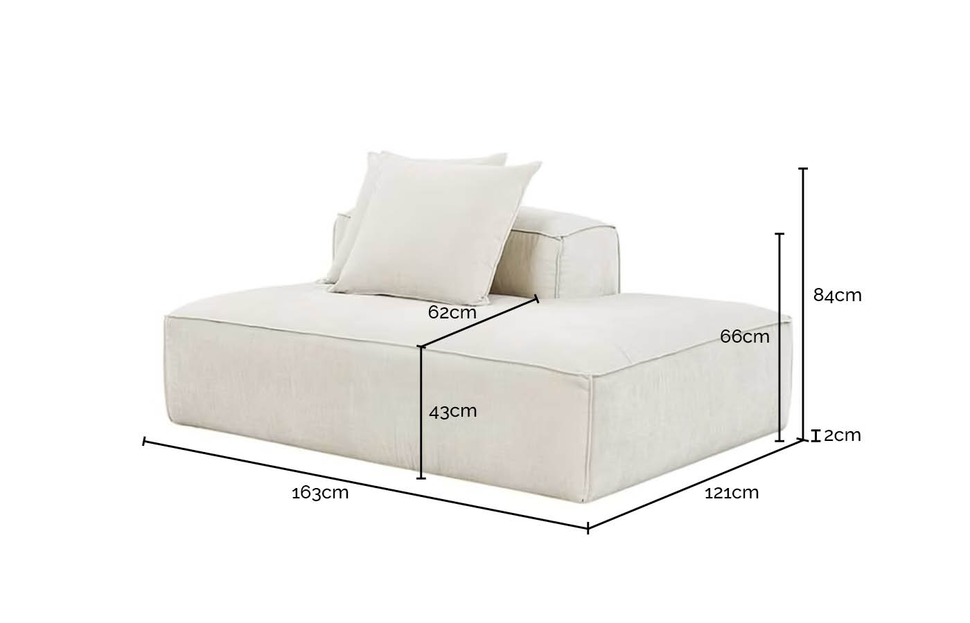 Riley Avon Honey Terminal Right Sofa Module color Avon Honey