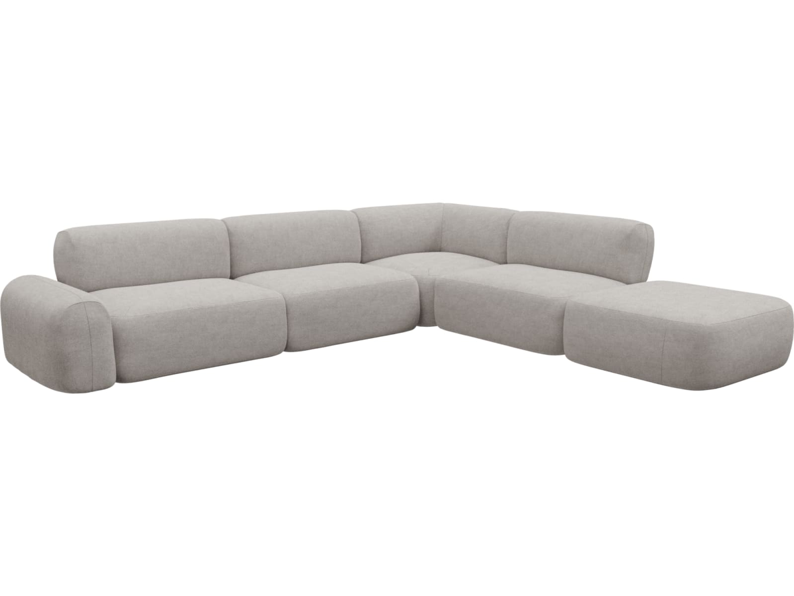Beckett Avon Mineral Modular Sofa - 6 Piece color Avon Mineral