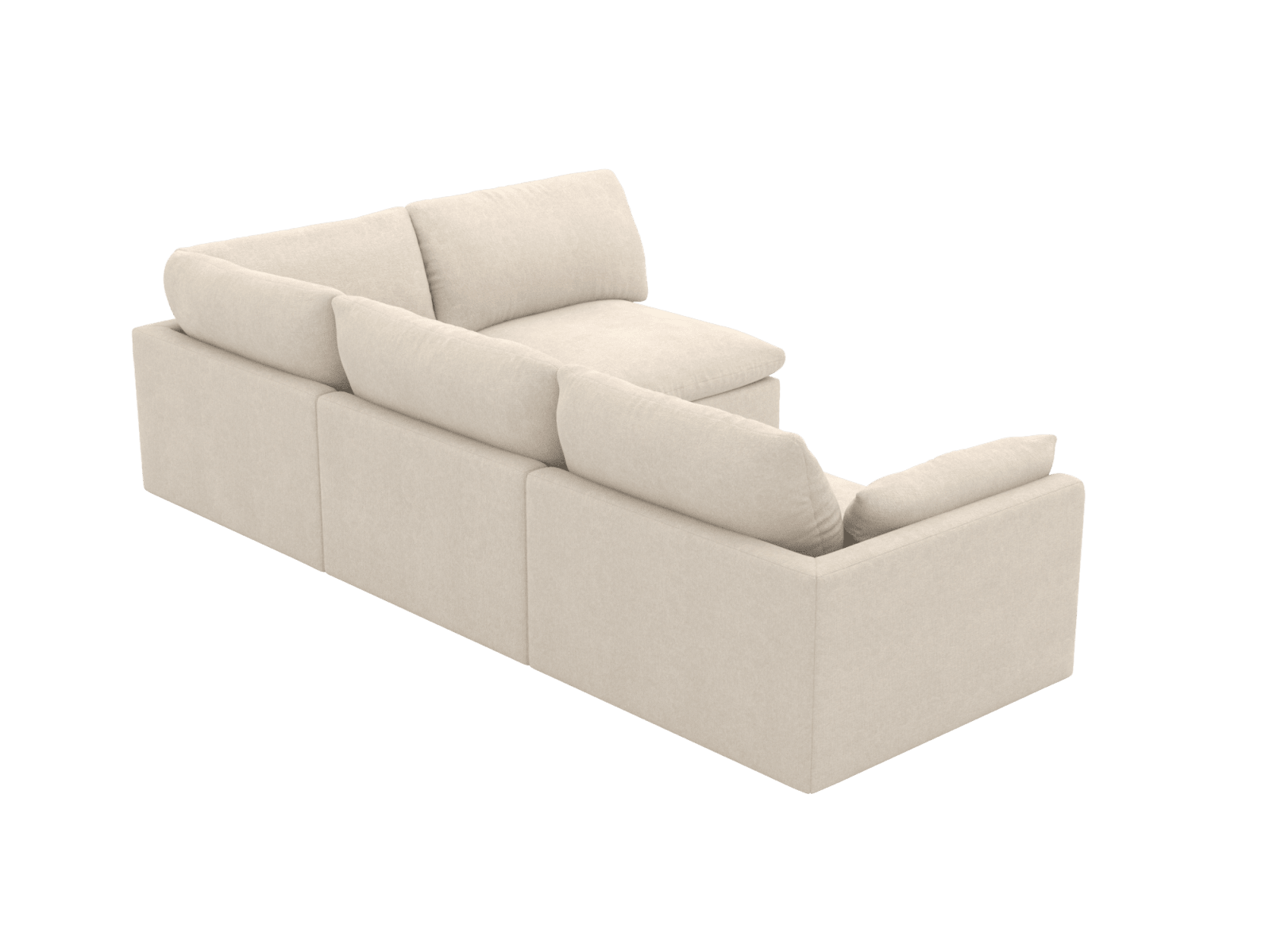 Willow Tribute Shell Corner Modular Sofa RAF Terminal - 4 Seater color Tribute Shell