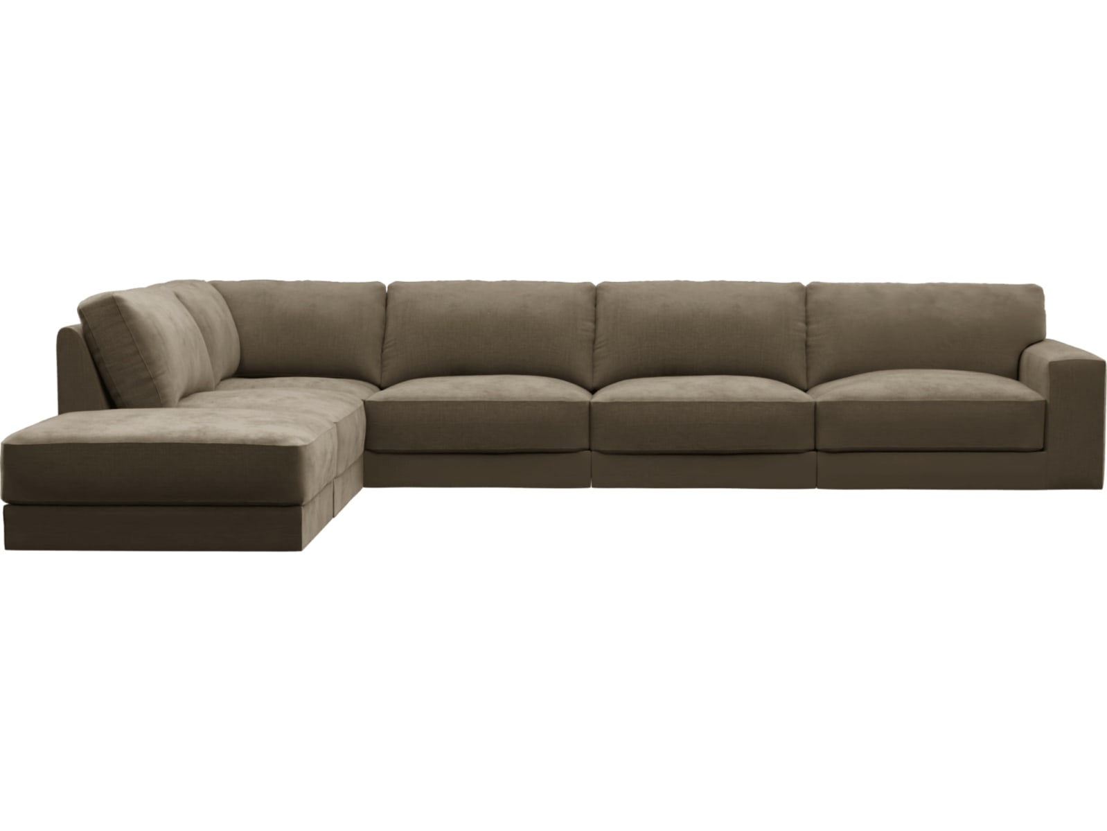 Monica Tribute Walnut Sofa - 6 Seater LAF Terminal color Tribute Walnut