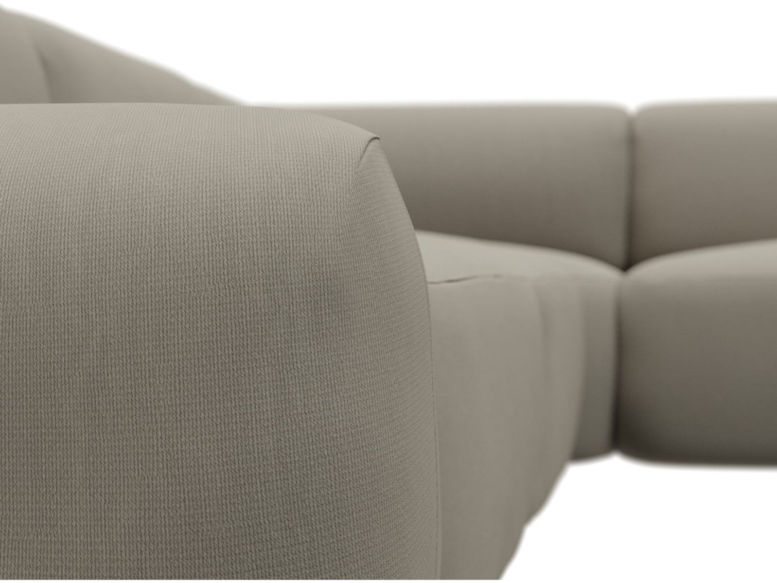 Beckett Plaza Natural Modular Corner Sofa - 7 Piece color Plaza Natural