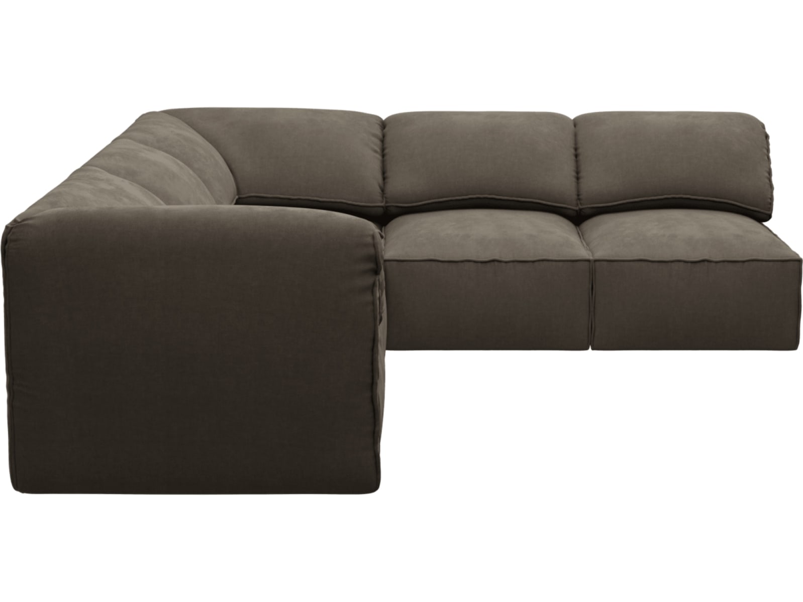 Kai Muse Mink Modular Sofa - 5 Seater color Muse Mink