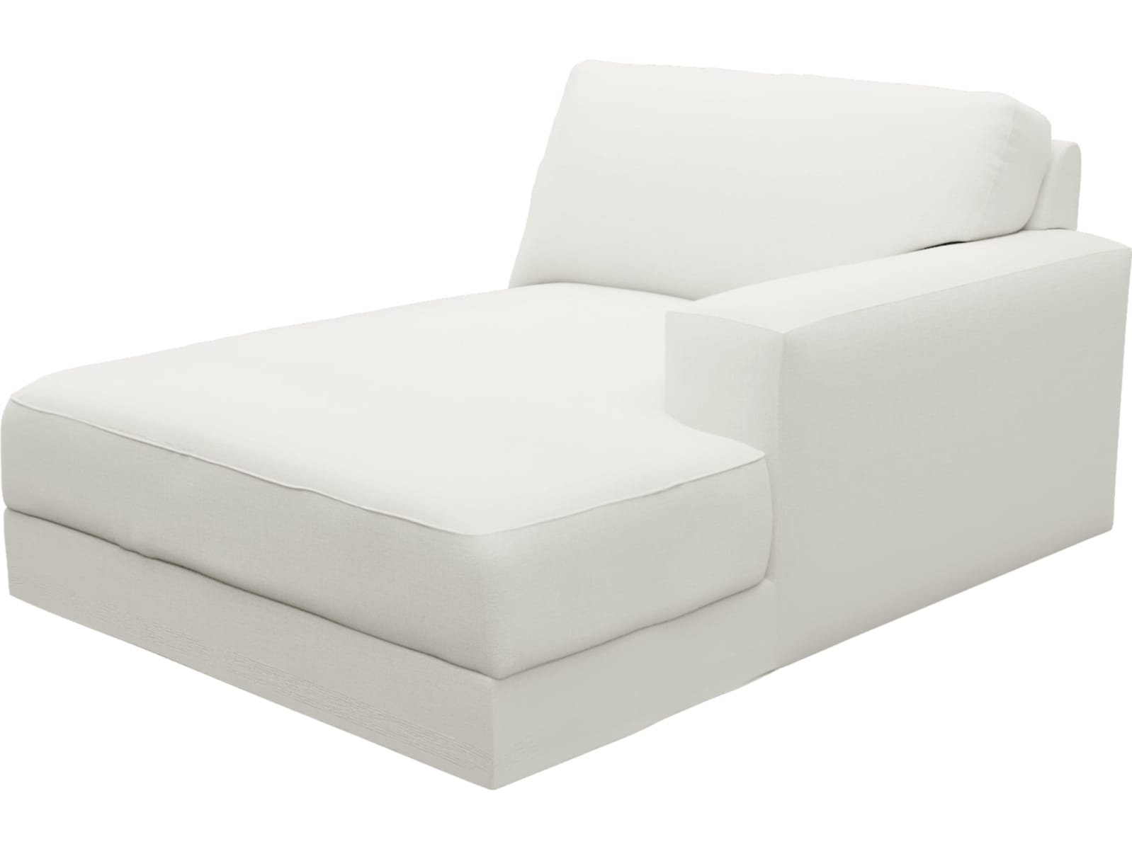 Monica Tribute Shell Right Arm Facing Chaise Module color Tribute Shell