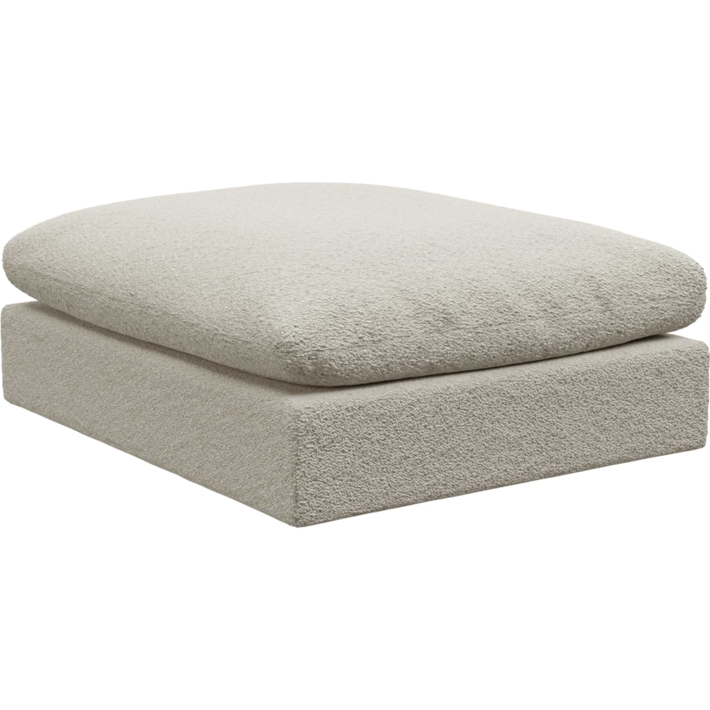 Ludlow Boucle Ivory Ottoman color Boucle Ivory