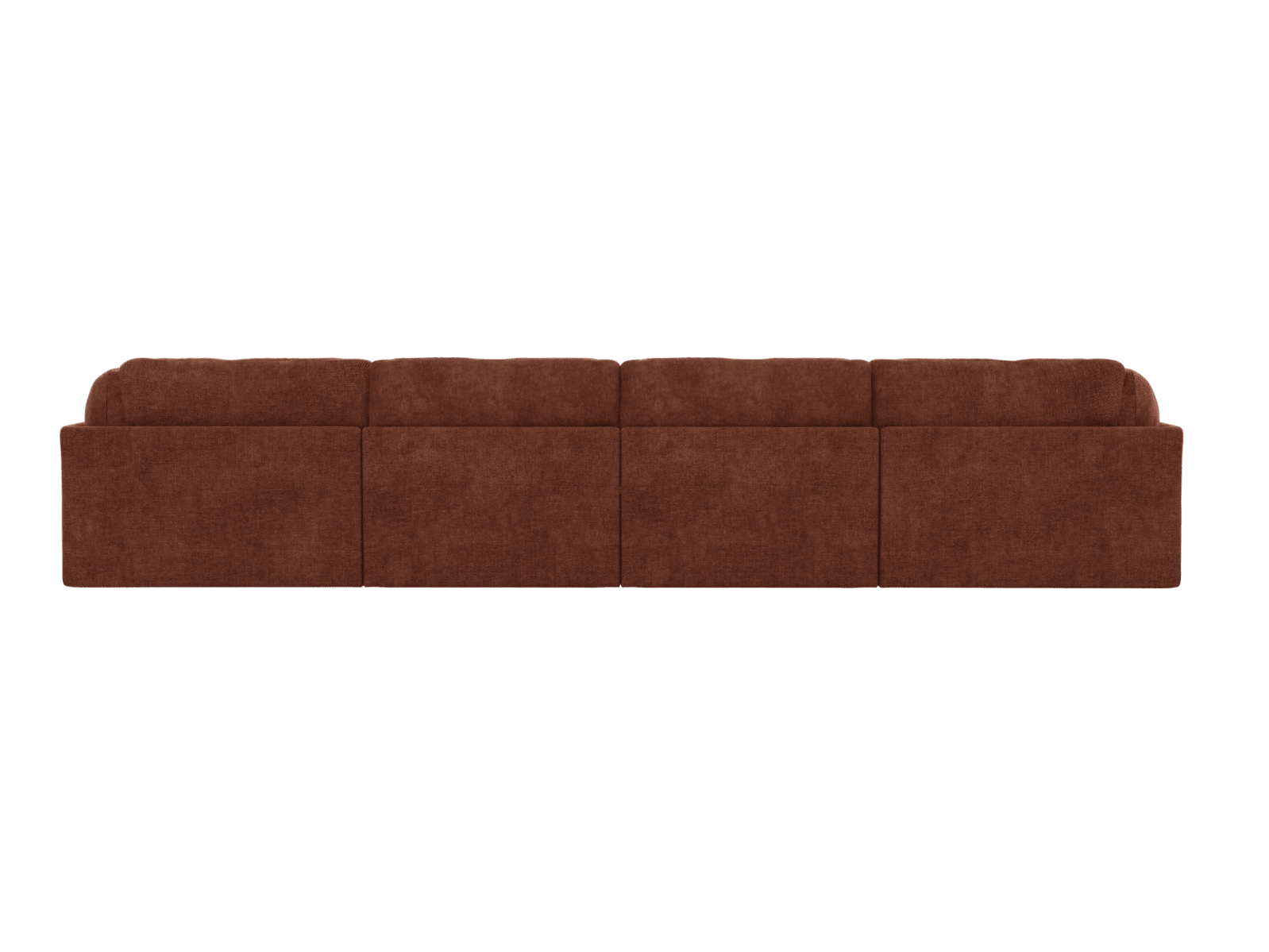 Finley Muse Rust Modular Sofa - 4 Seater color Muse Rust