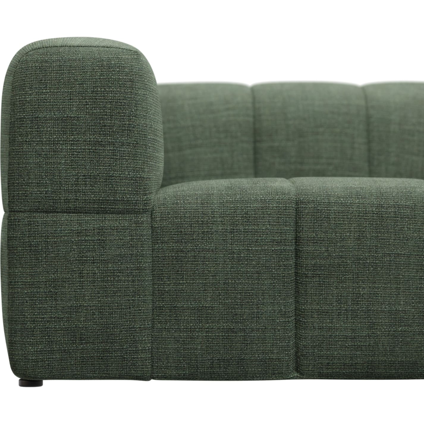 Lucello Tribute Dark Jade Modular Sofa with Ottoman - 3 Piece color Tribute Dark Jade