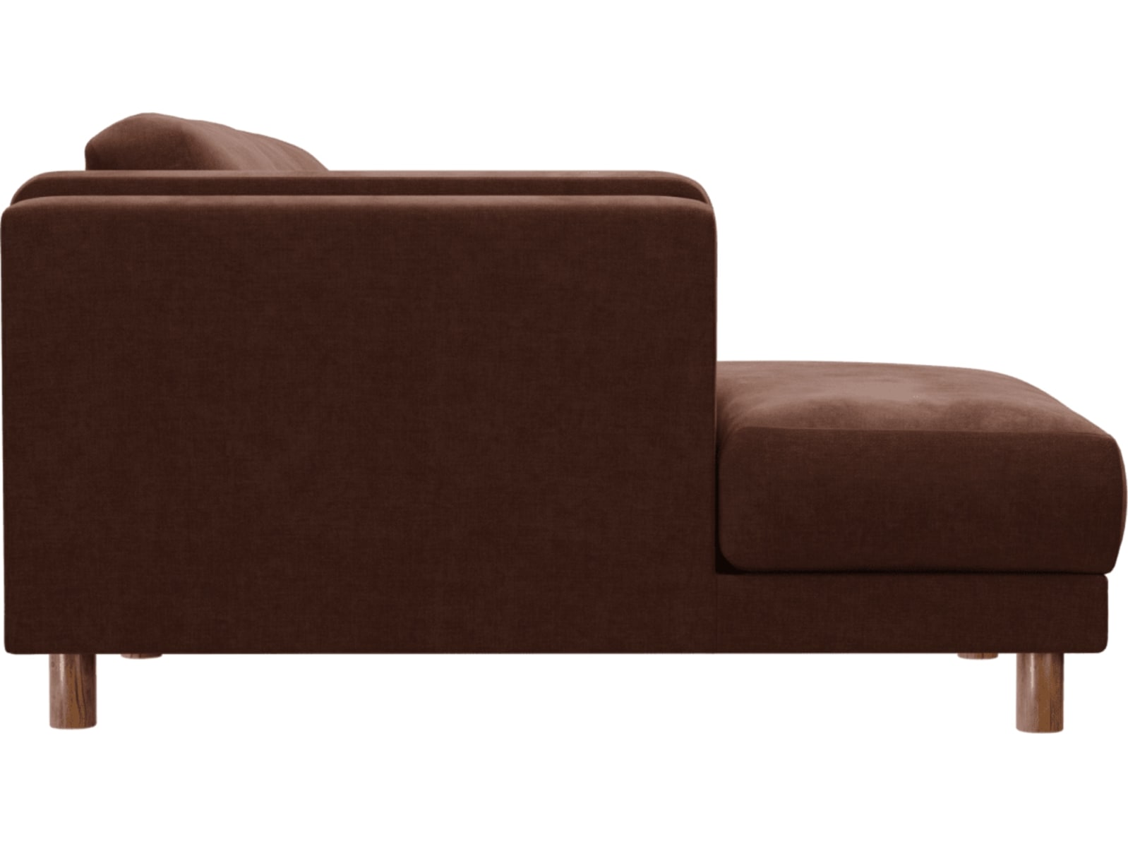 Hayes Muse Rust Chaise Sofa - 3 Seater color Muse Rust