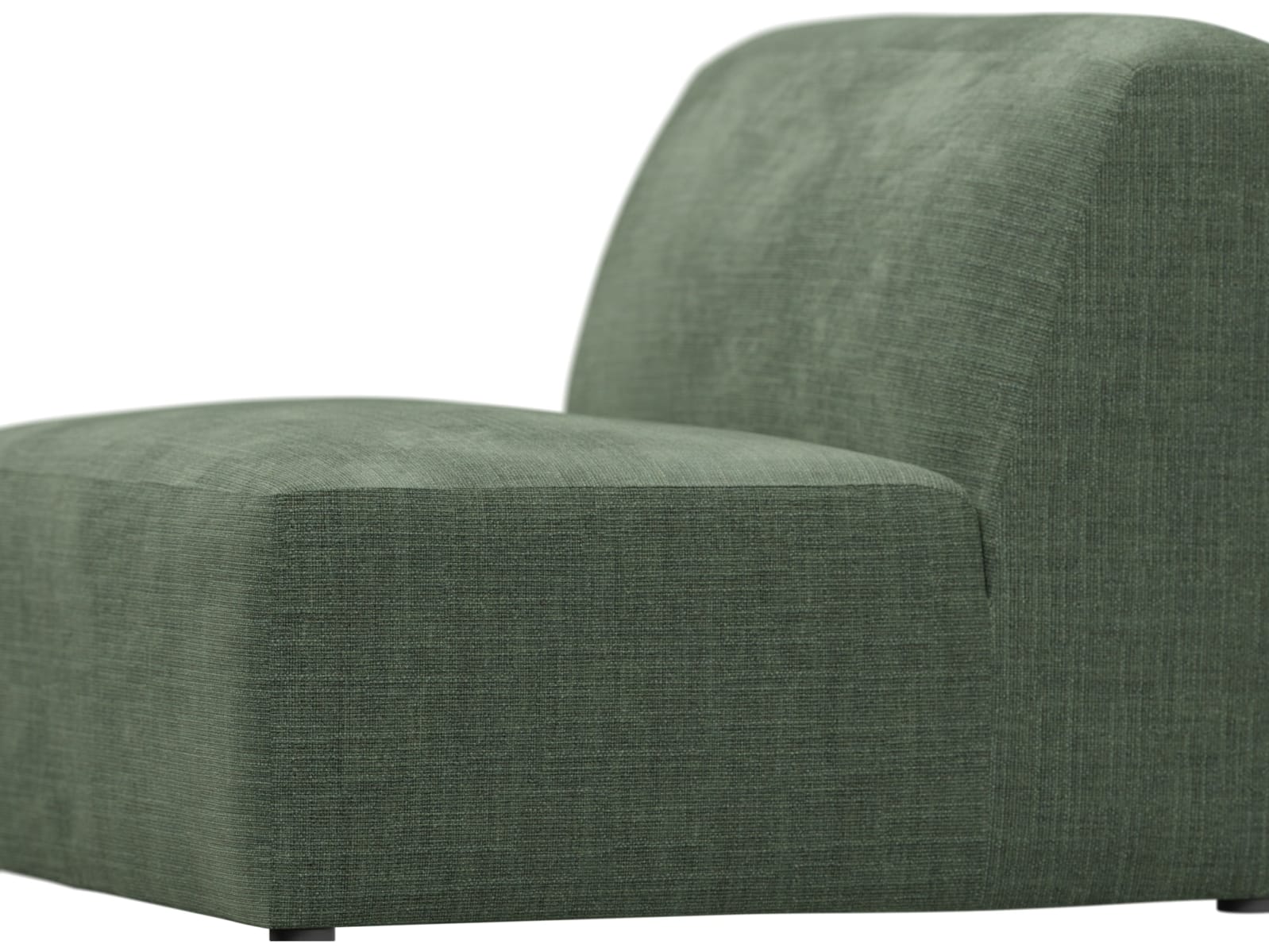 Copenhagen Tribute Dark Jade Armless Chair Sofa Module color Tribute Dark Jade