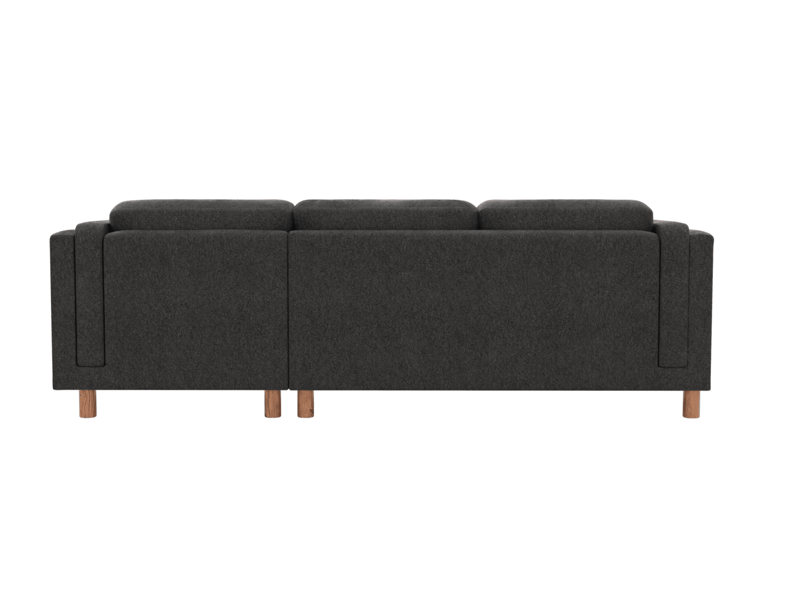 Hayes California Charcoal Chaise Sofa - 3 Seater color California Charcoal