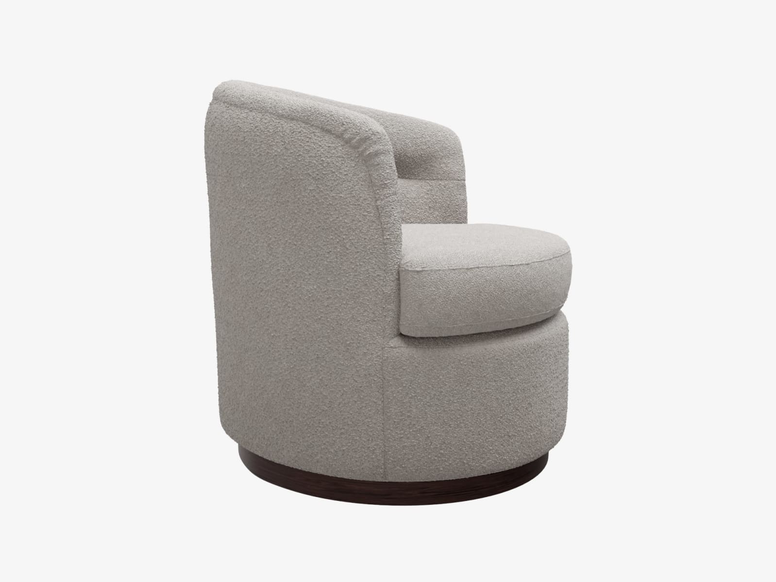 Penelope Swivel Chair Boucle Pumice color Boucle Pumice