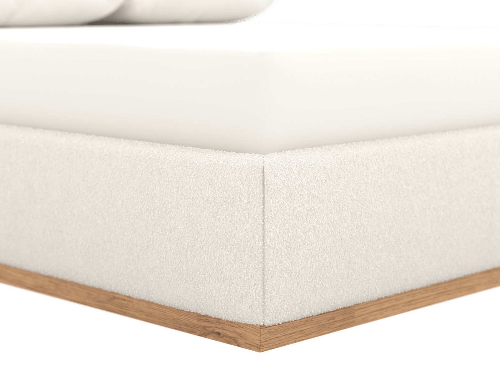 Haven Gas Lift Bed Boucle Ivory Double color Boucle Ivory