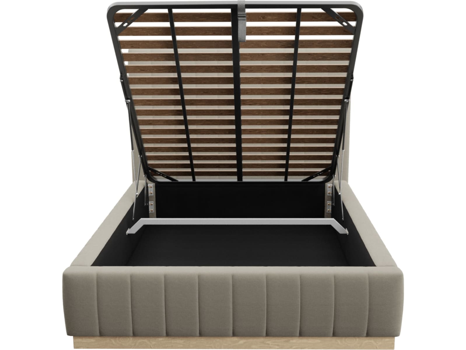 Brentwood Gas Lift Bed Plaza Natural color Plaza Natural