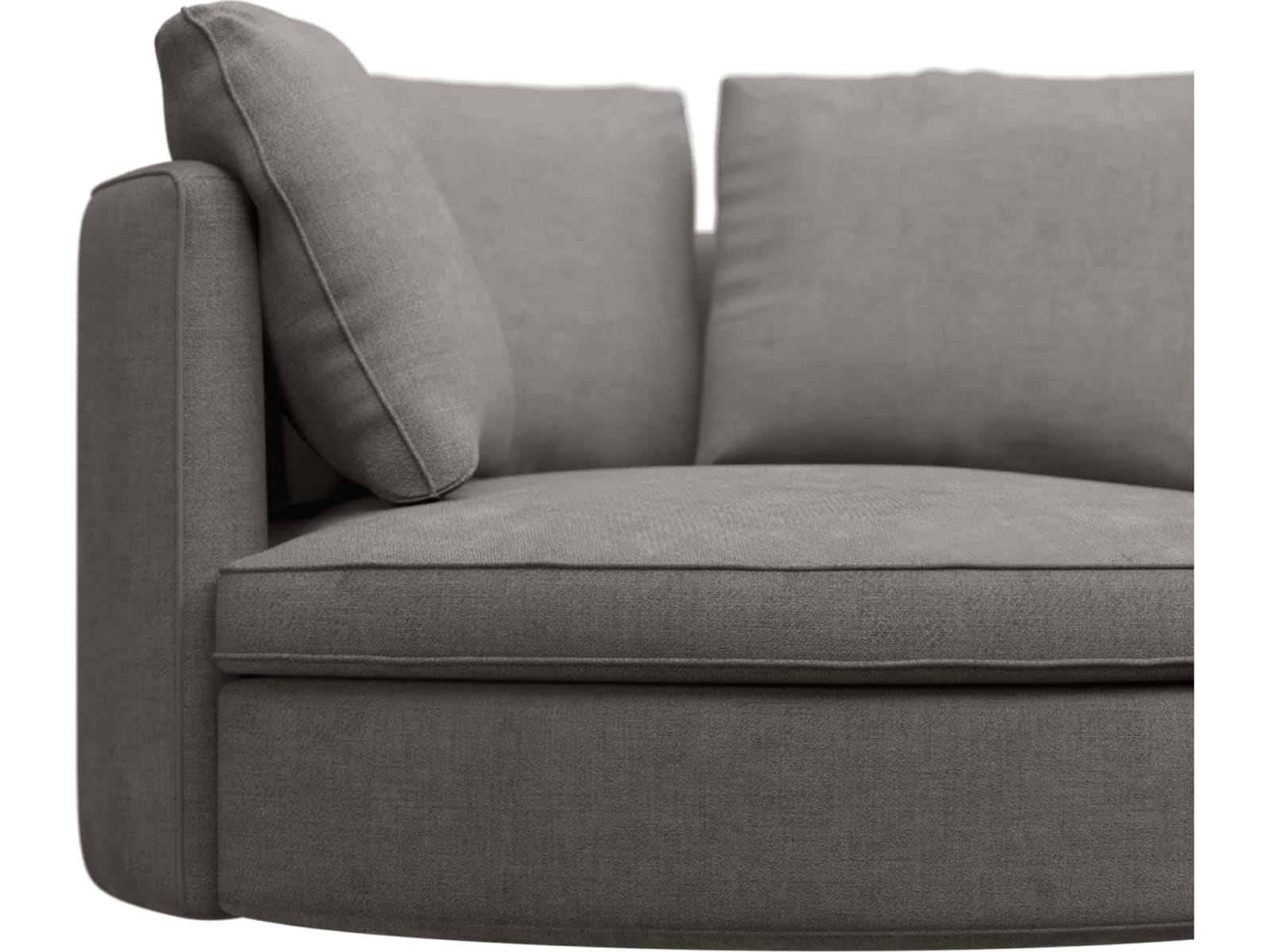 Adore Isla Soft Grey Swivel Chair color Isla Soft Grey