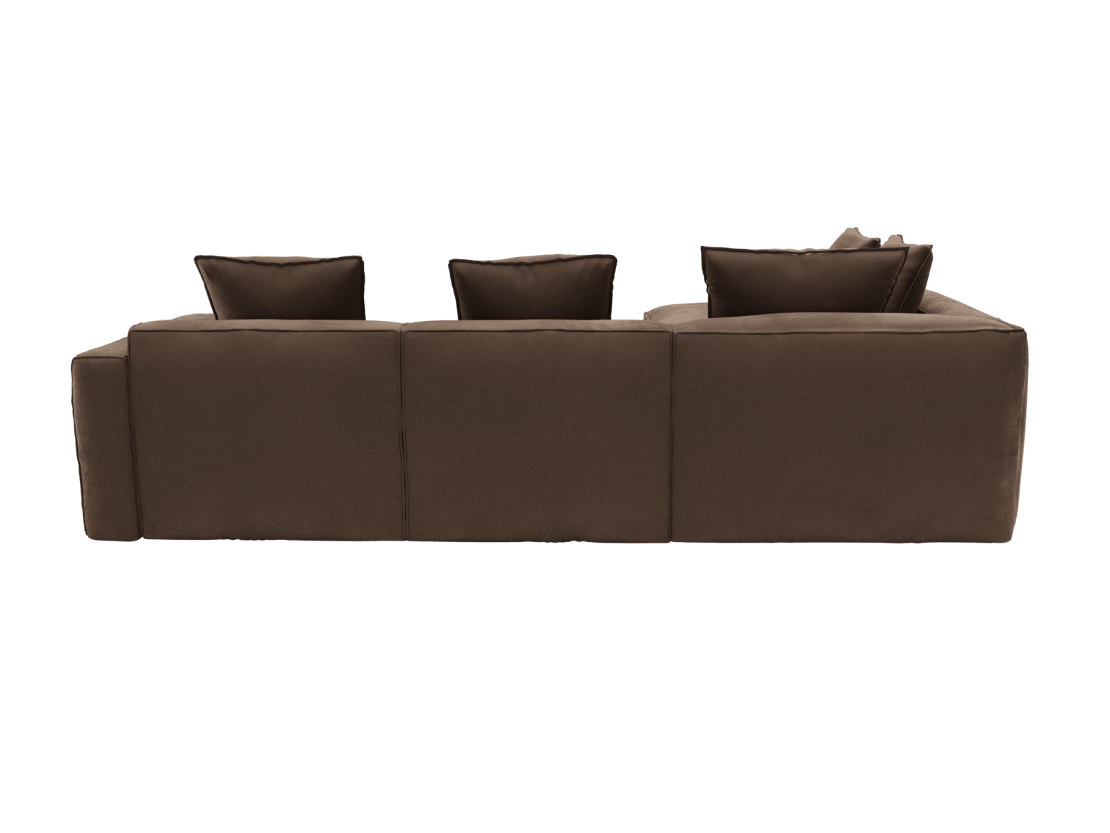 Riley Apt Muse Chocolate Sofa - 5 Seater LAF Terminal color Muse Chocolate