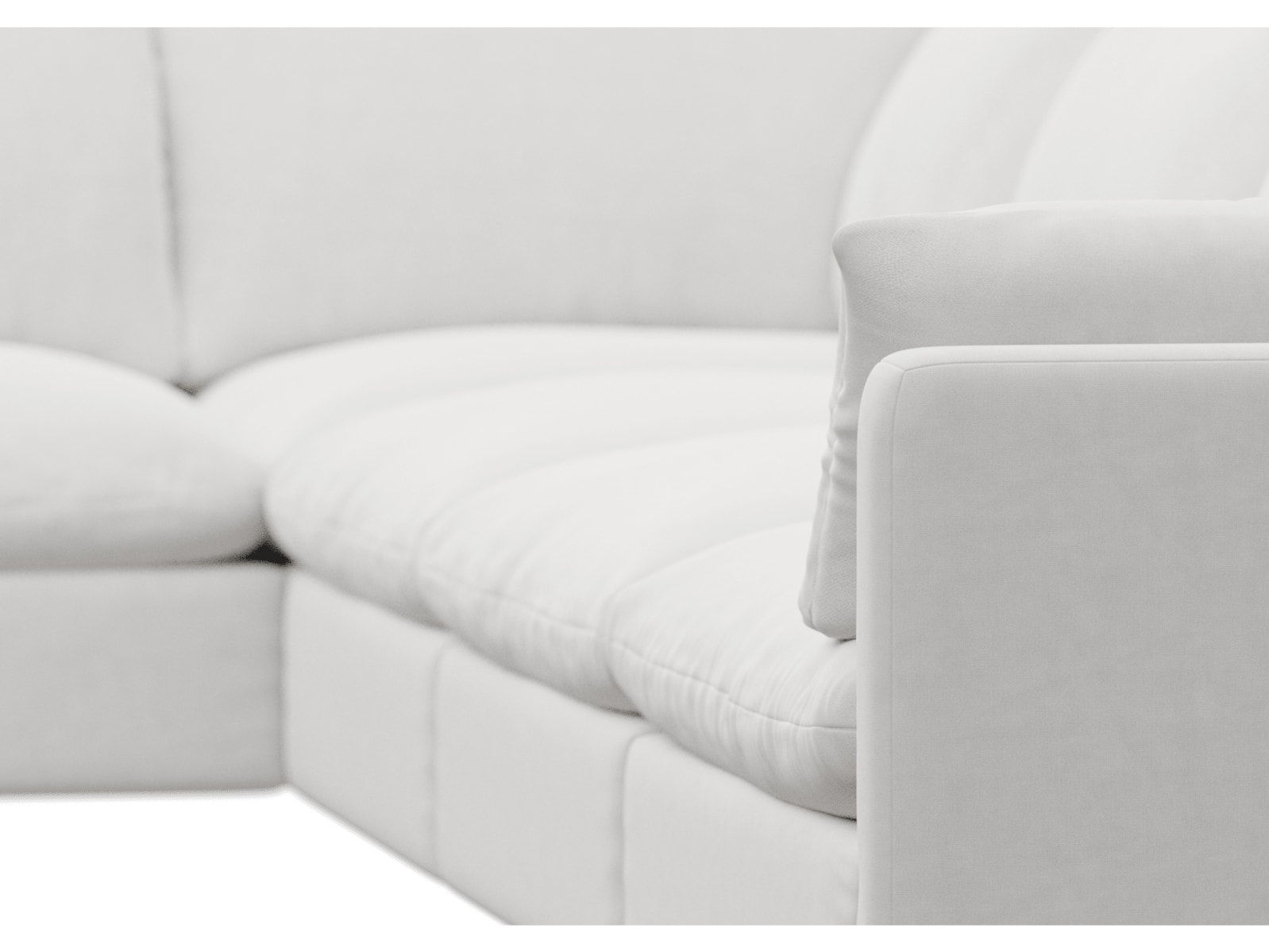 Willow Muse Frost Modular Sofa - 6 Seater LAF Terminal color Muse Frost