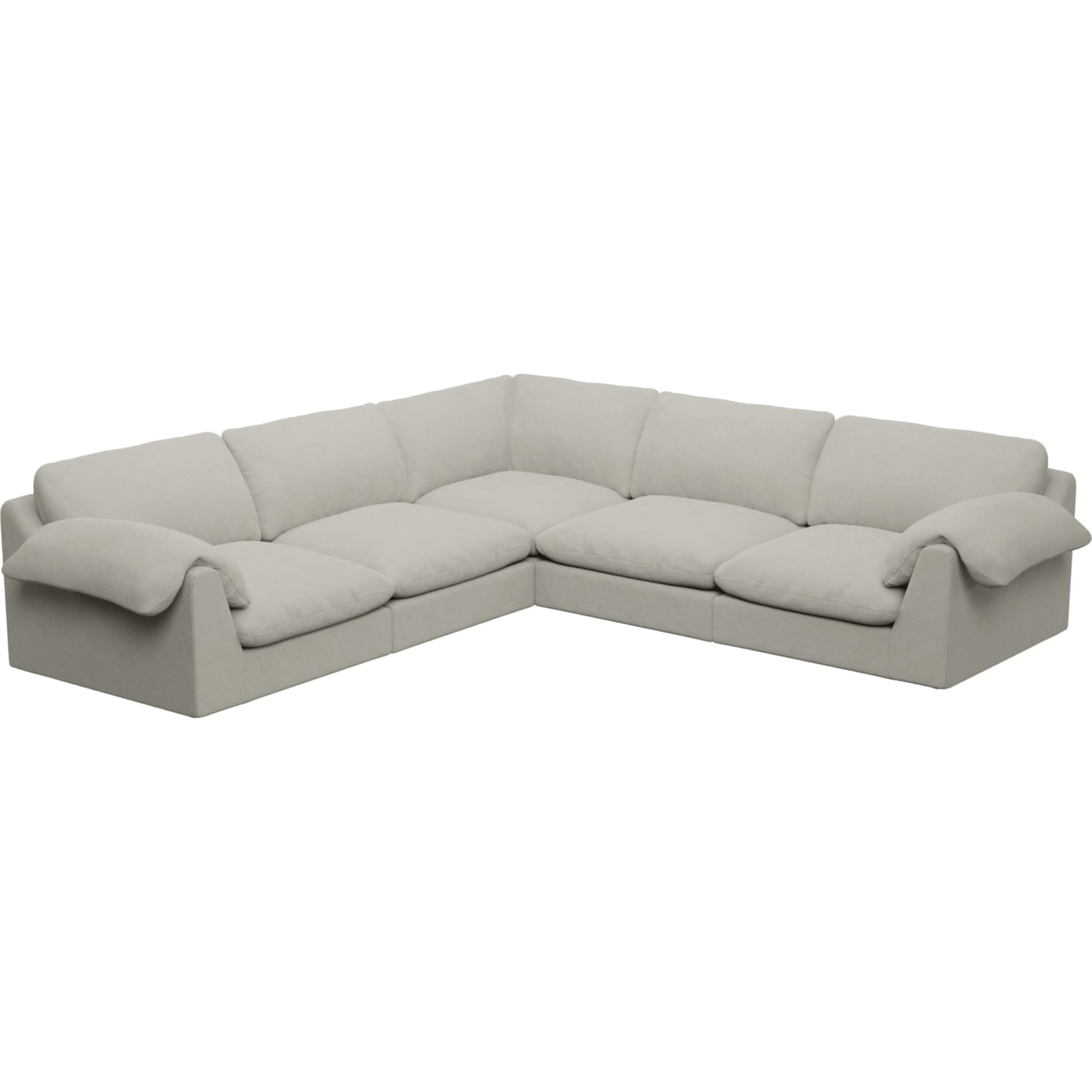 Ludlow California Ivory Corner Sofa - 5 Seater color California Ivory