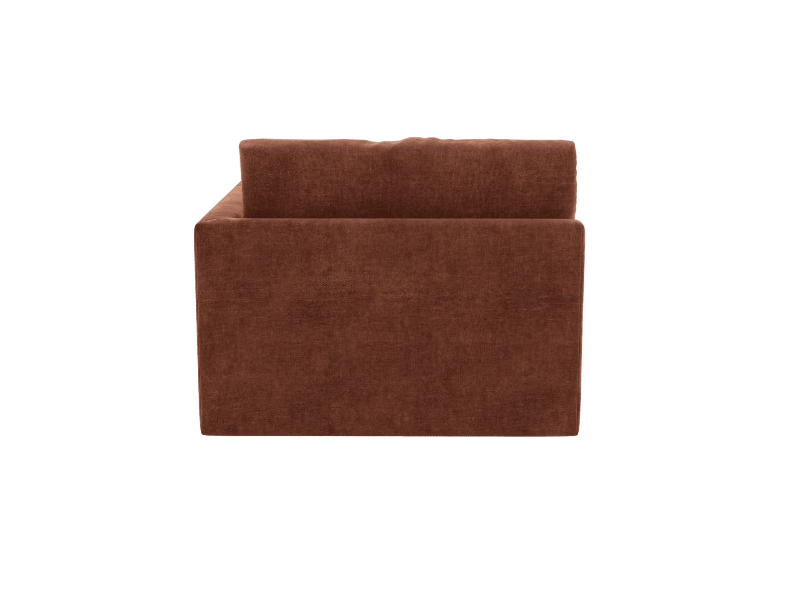 Haven Muse Rust Right Arm Facing Sofa Module color Muse Rust