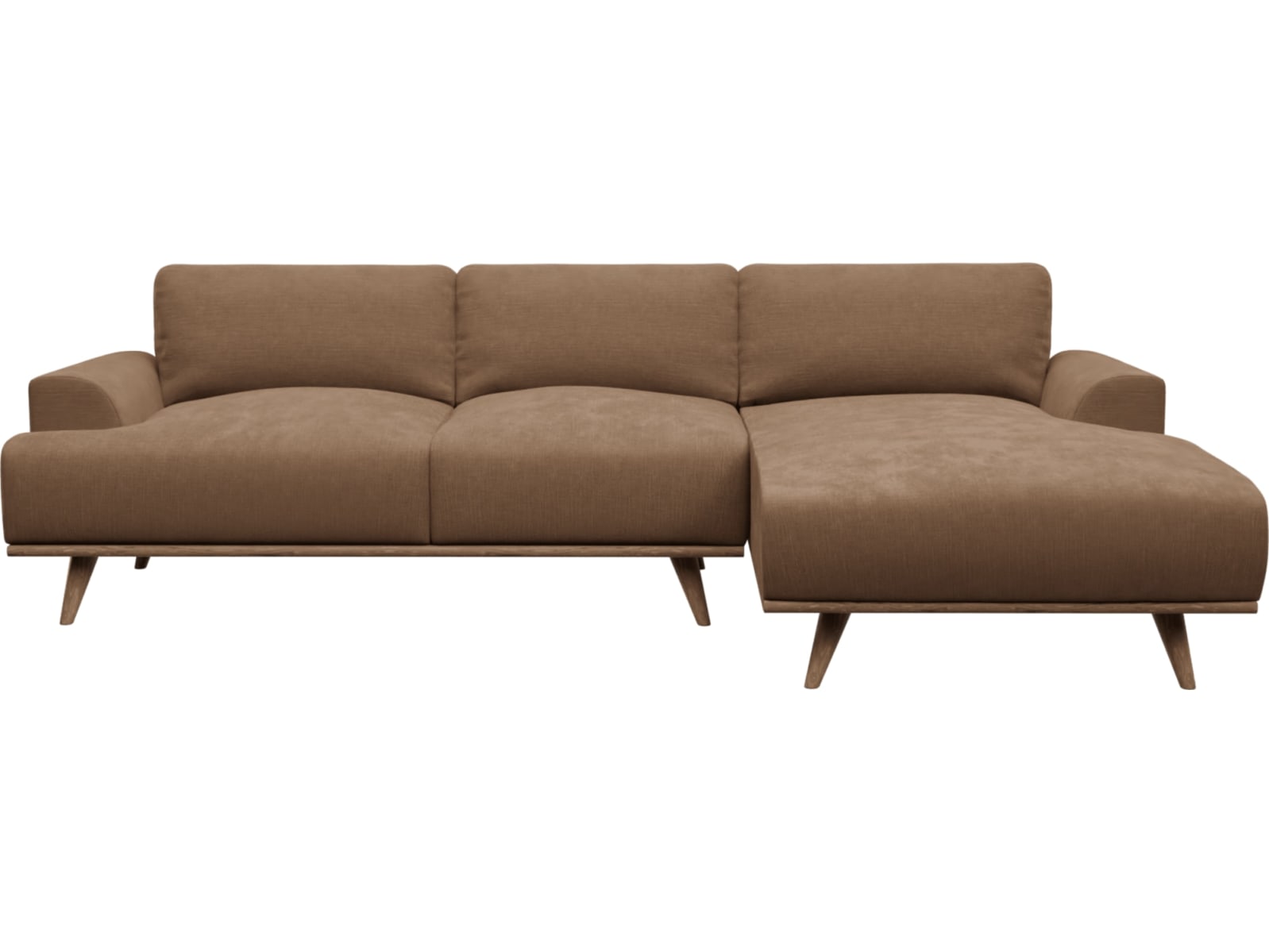 Dane Tribute Chestnut Chaise Sofa - 3 Seater color Tribute Chestnut
