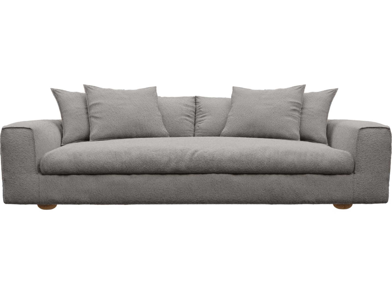 Tully Sofa Modules Slip Covers Boucle Pumice color Boucle Pumice