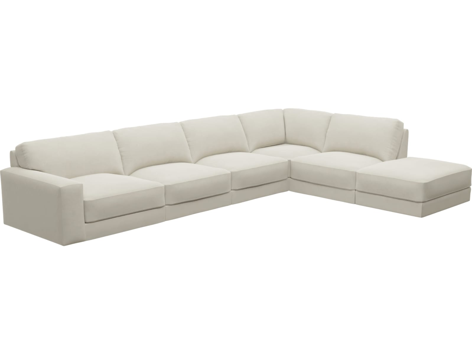 Monica Muse Flax Sofa - 6 Seater RAF Terminal color Muse Flax