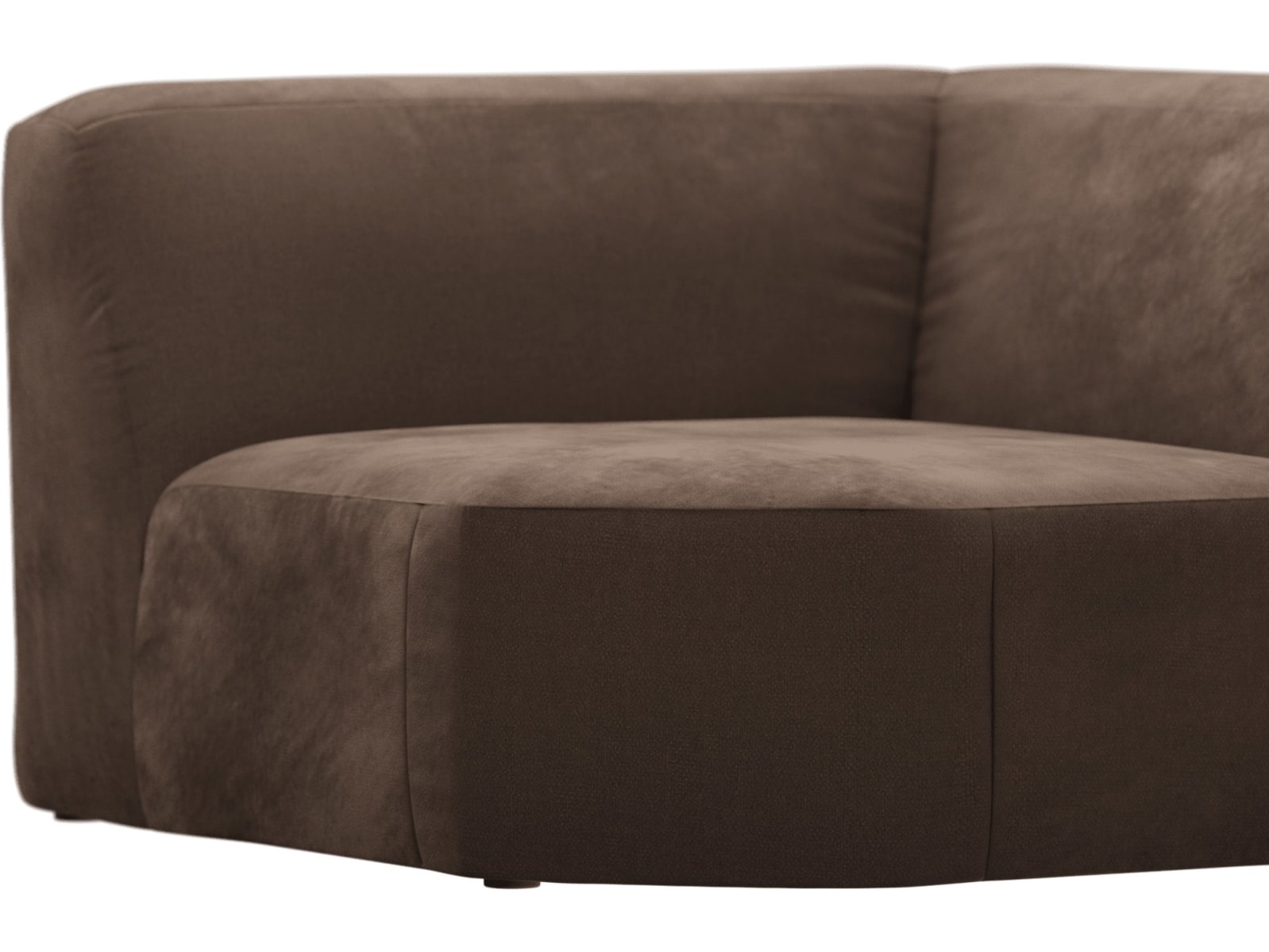 Copenhagen Muse Chocolate Wedge Corner Chair Sofa Module color Muse Chocolate