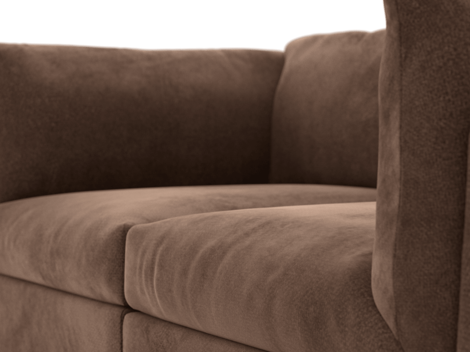 Finley Muse Chocolate Modular Sofa - 2 Seater color Muse Chocolate