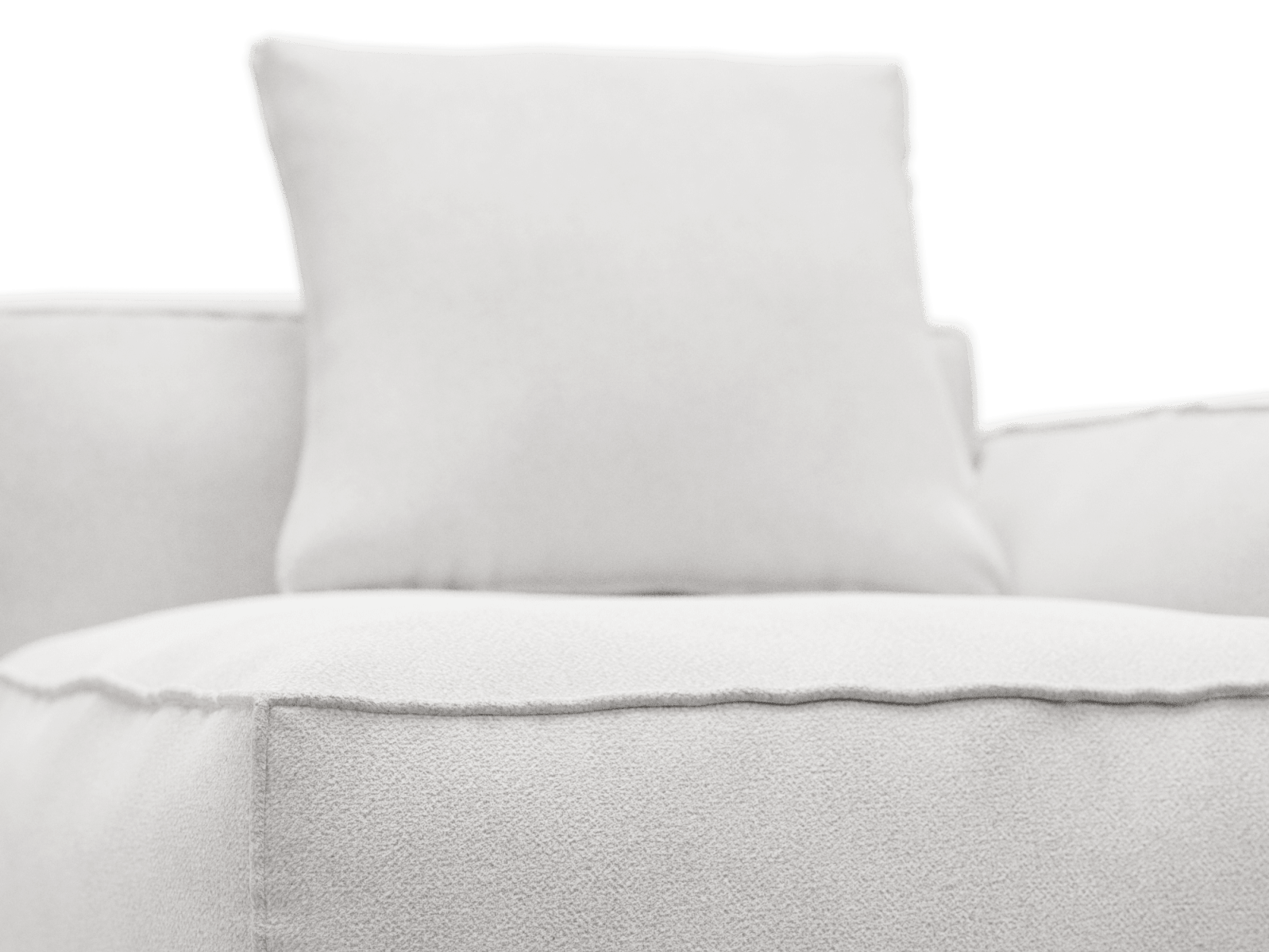 Riley Apt Noa Fog Right Arm Facing Chair Module color Noa Fog