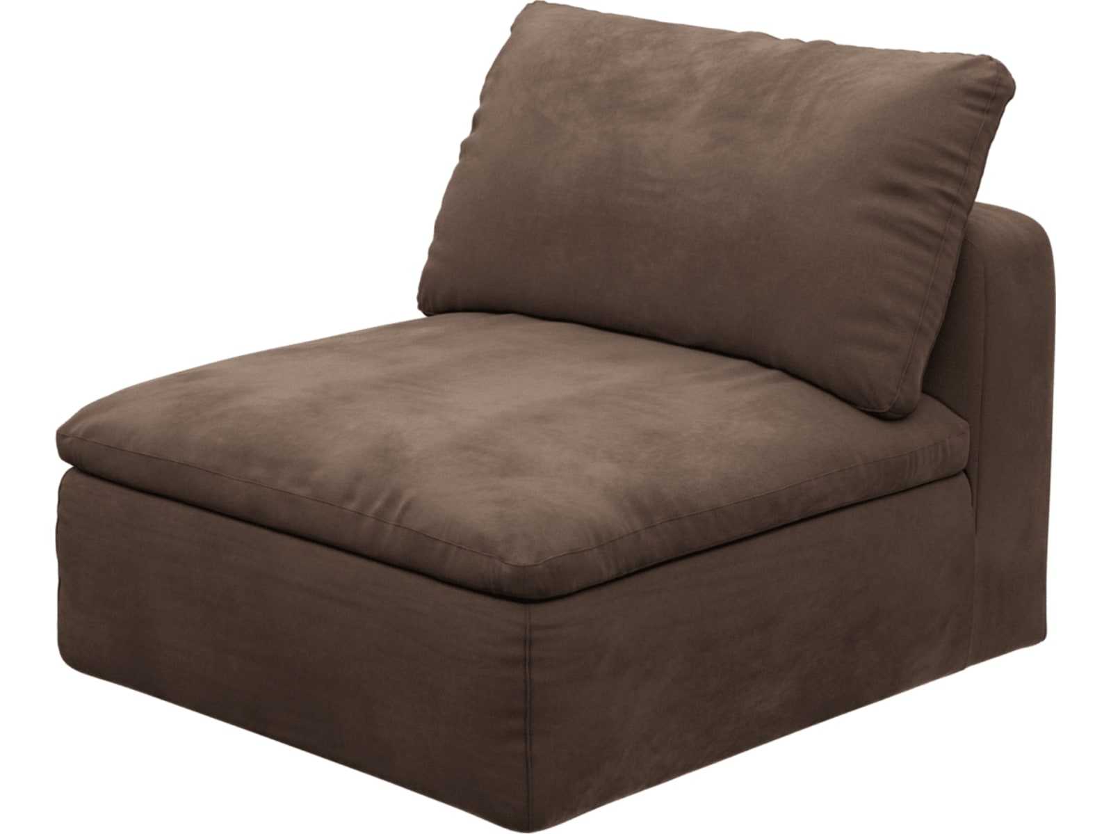 Cloud Deep Armless Module Muse Chocolate color Muse Chocolate