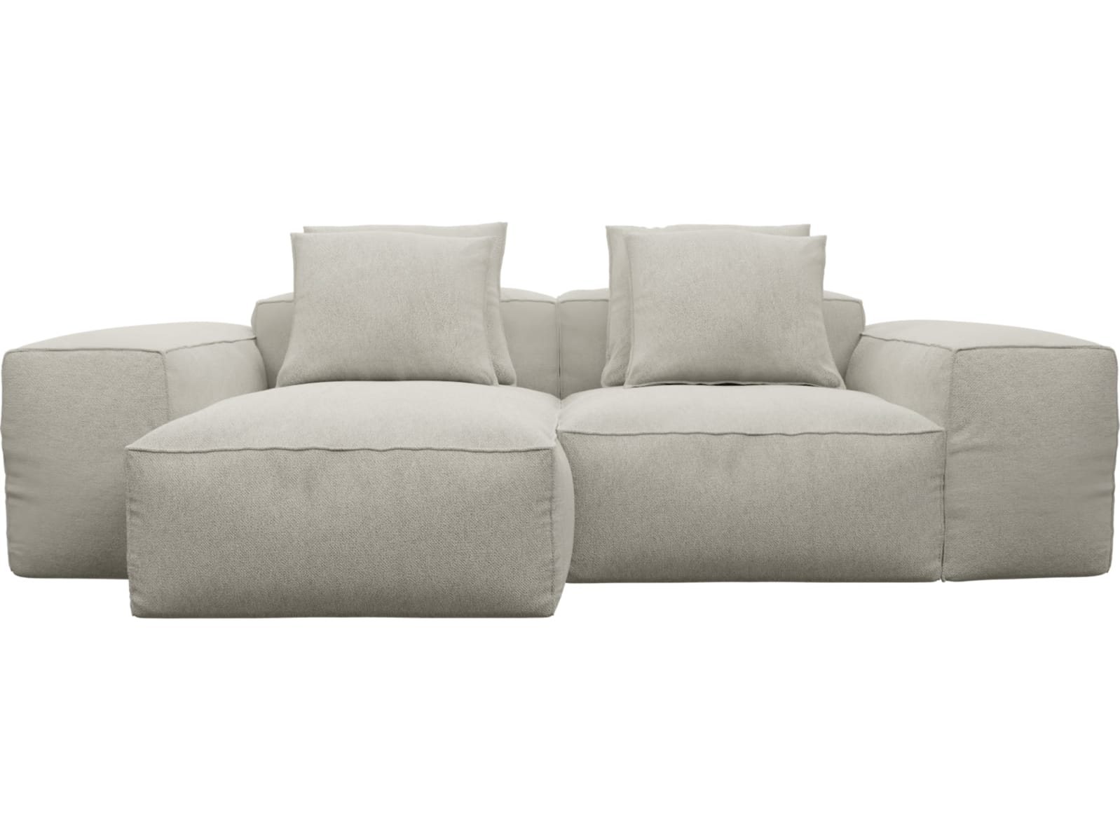 Riley Noa Desert Modular Sofa - 2 Seater Chaise color Noa Desert