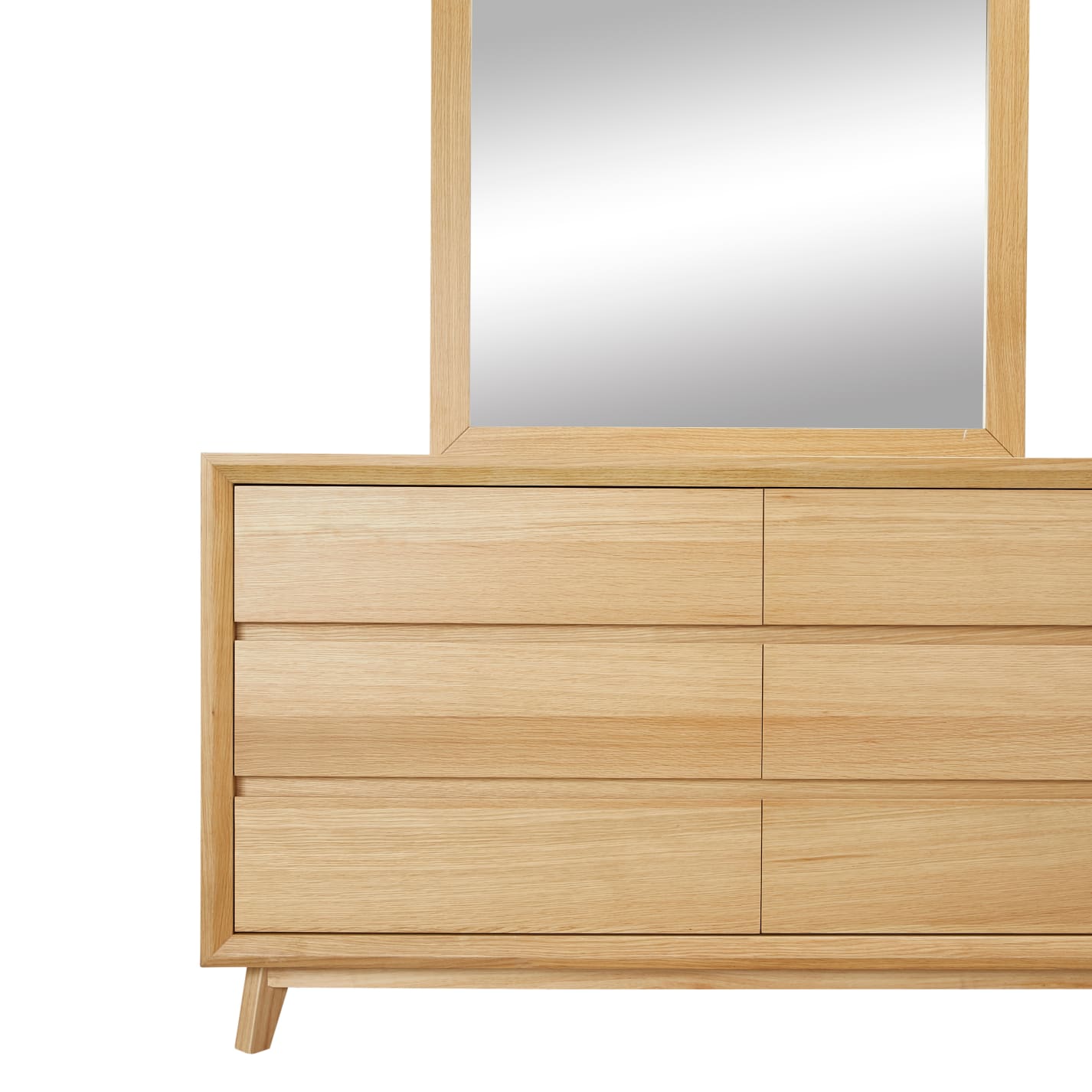 Morgan Dresser With Mirror Oak color Natural