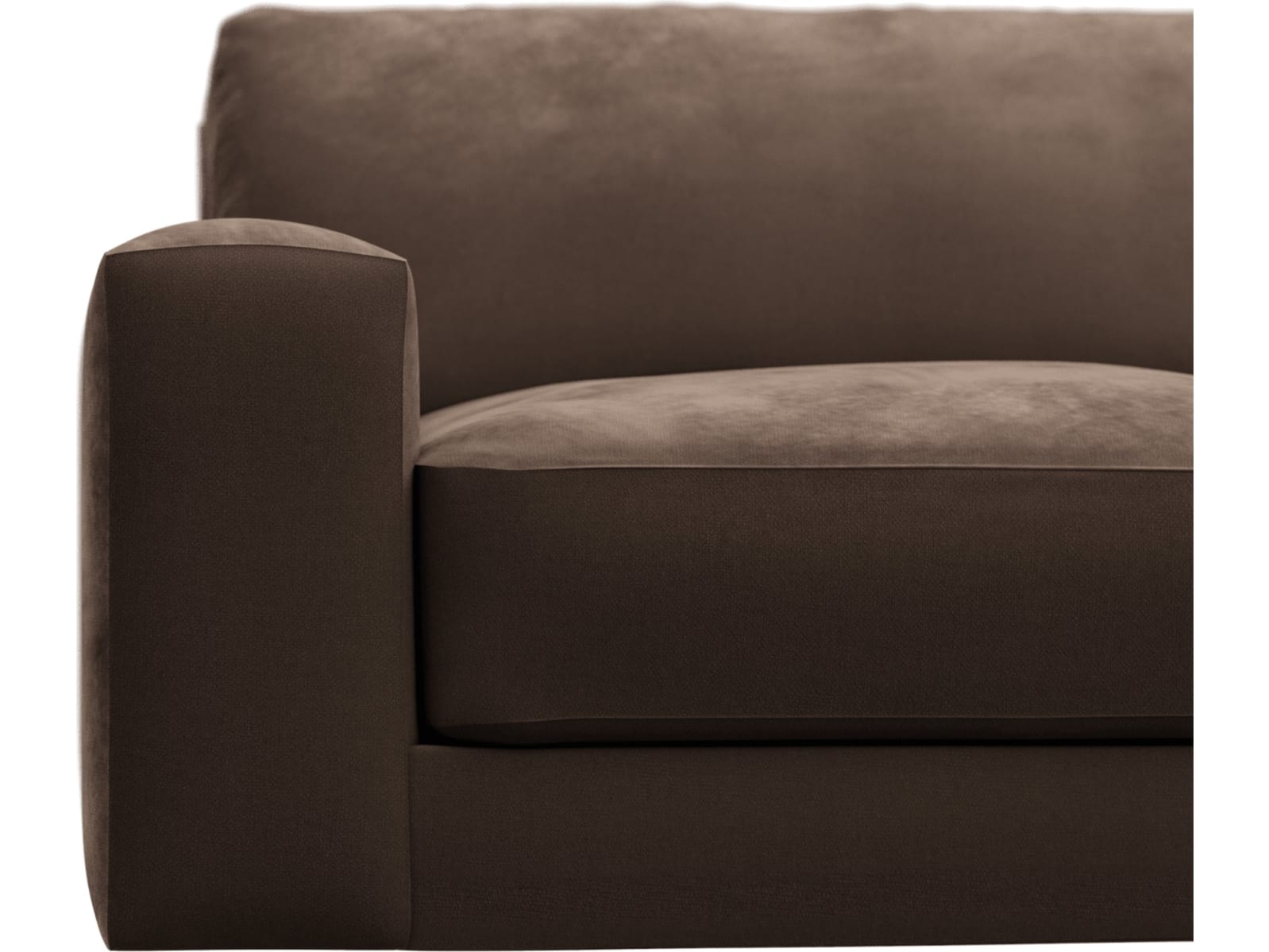 Monica Muse Chocolate Sofa - 4 Seater color Muse Chocolate