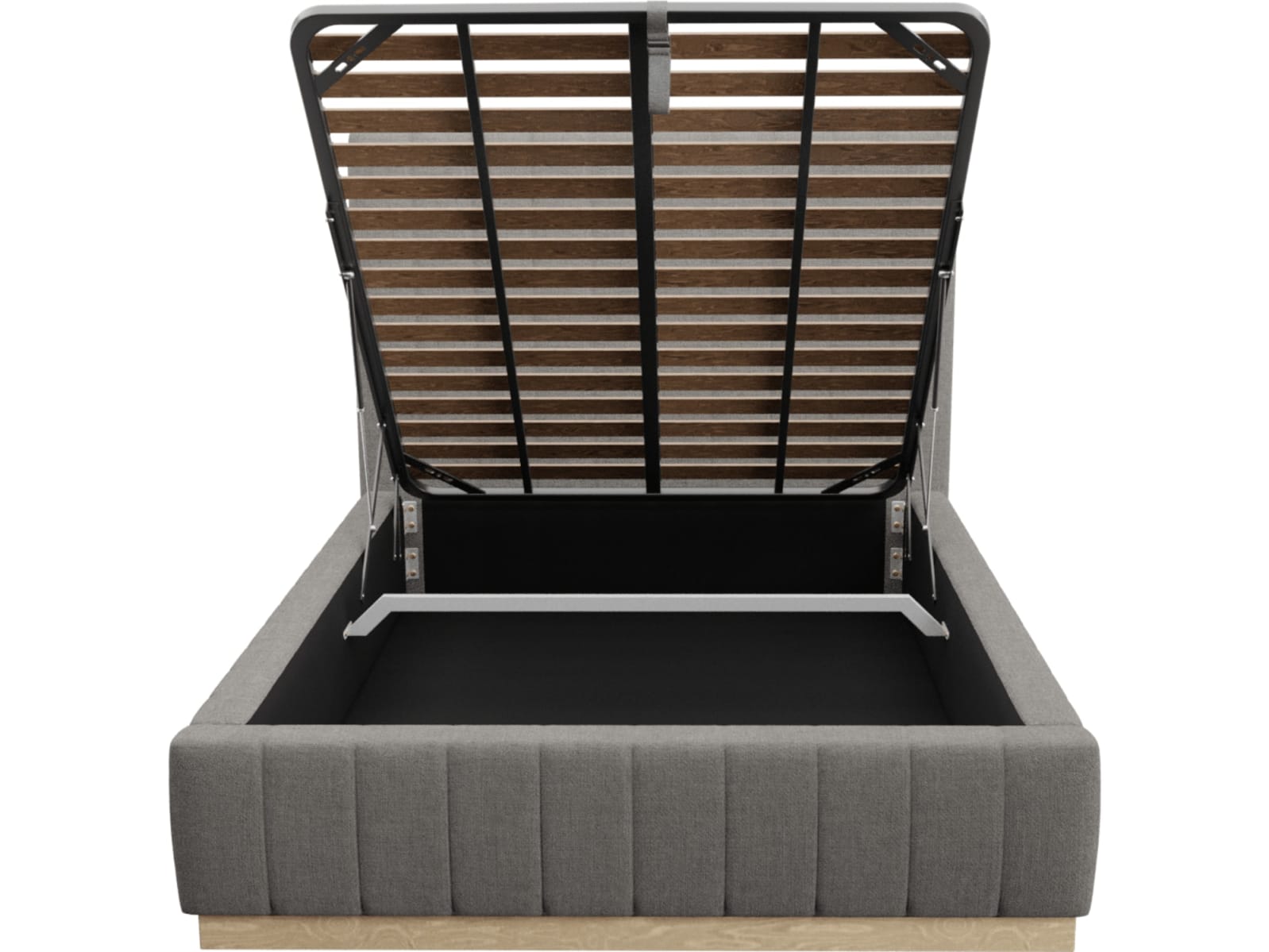 Brentwood Gas Lift Bed Isla Soft Grey color Isla Soft Grey