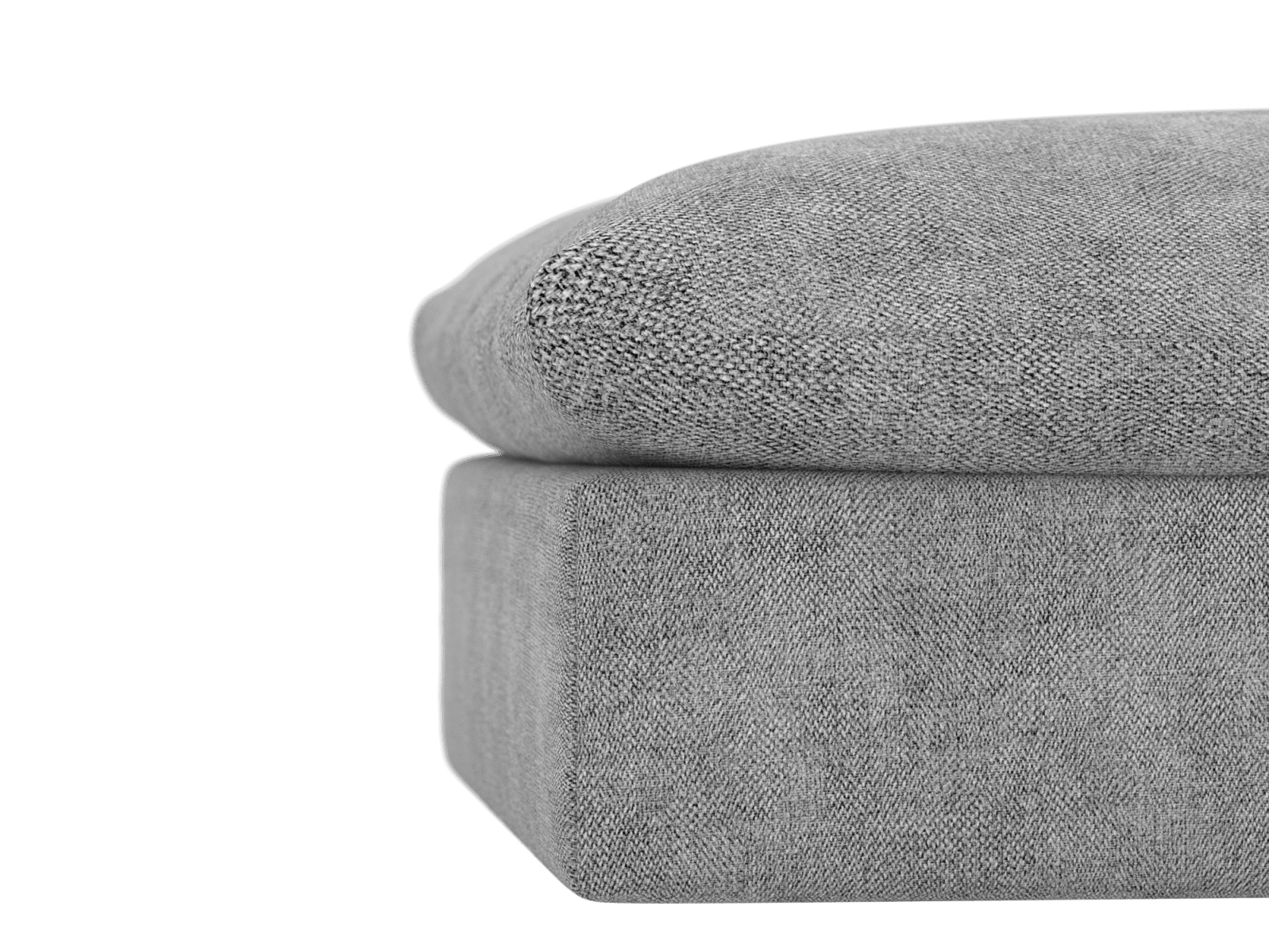 Willow California Slate Ottoman color California Slate