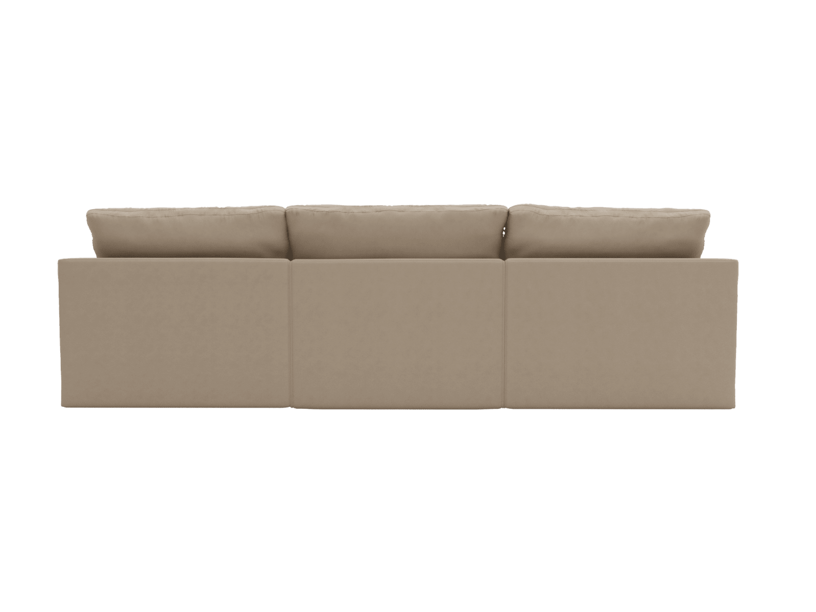 Retreat Blaze Latte Chaise Sofa - 3 Seater color Blaze Latte