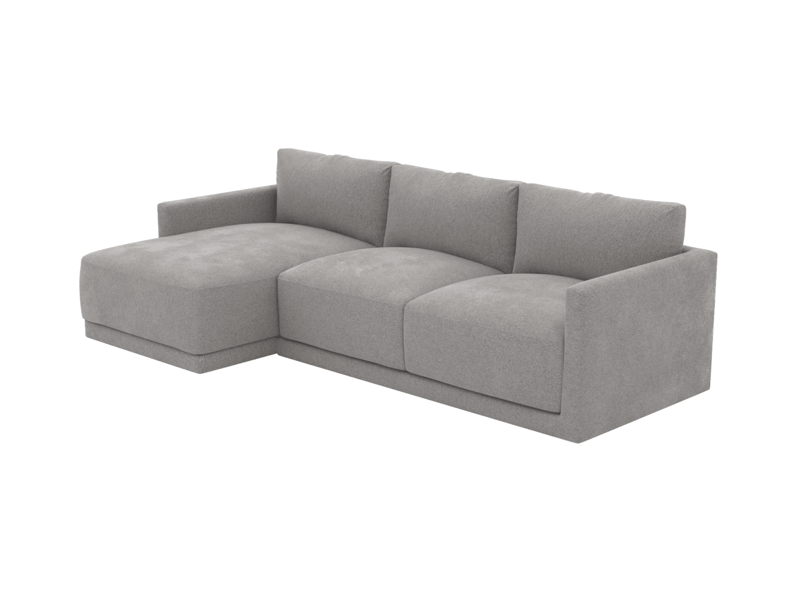 Haven Toorak Pebble 3 Seater Chaise Sofa color Toorak Pebble
