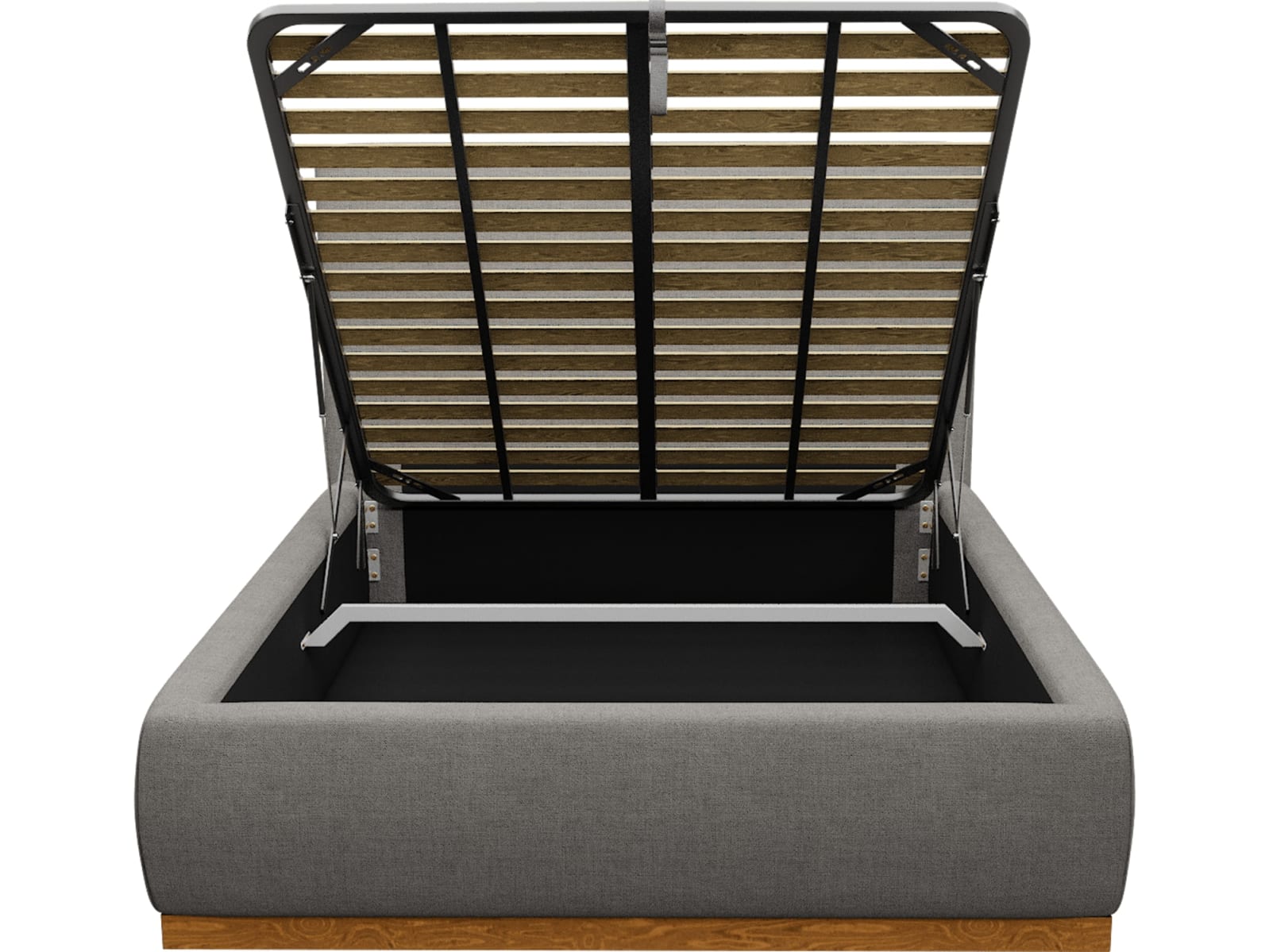 Haven Dark Gas Lift Bed Isla Soft Grey color Isla Soft Grey