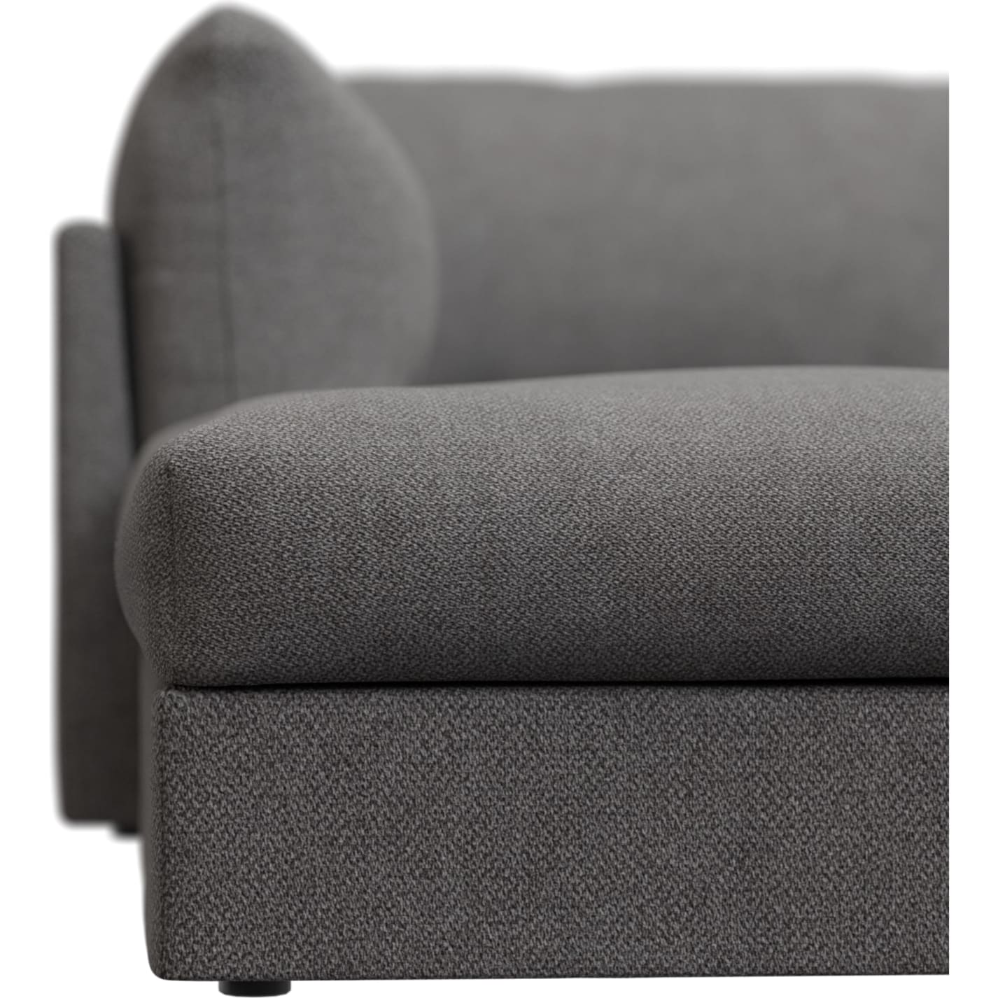 Finley California Slate Modular Sofa - 3 Seater and Ottoman color California Slate