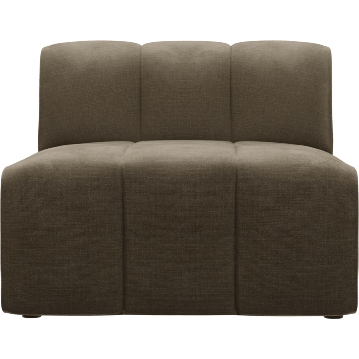 Lucello Tribute Walnut Armless Module color Tribute Walnut