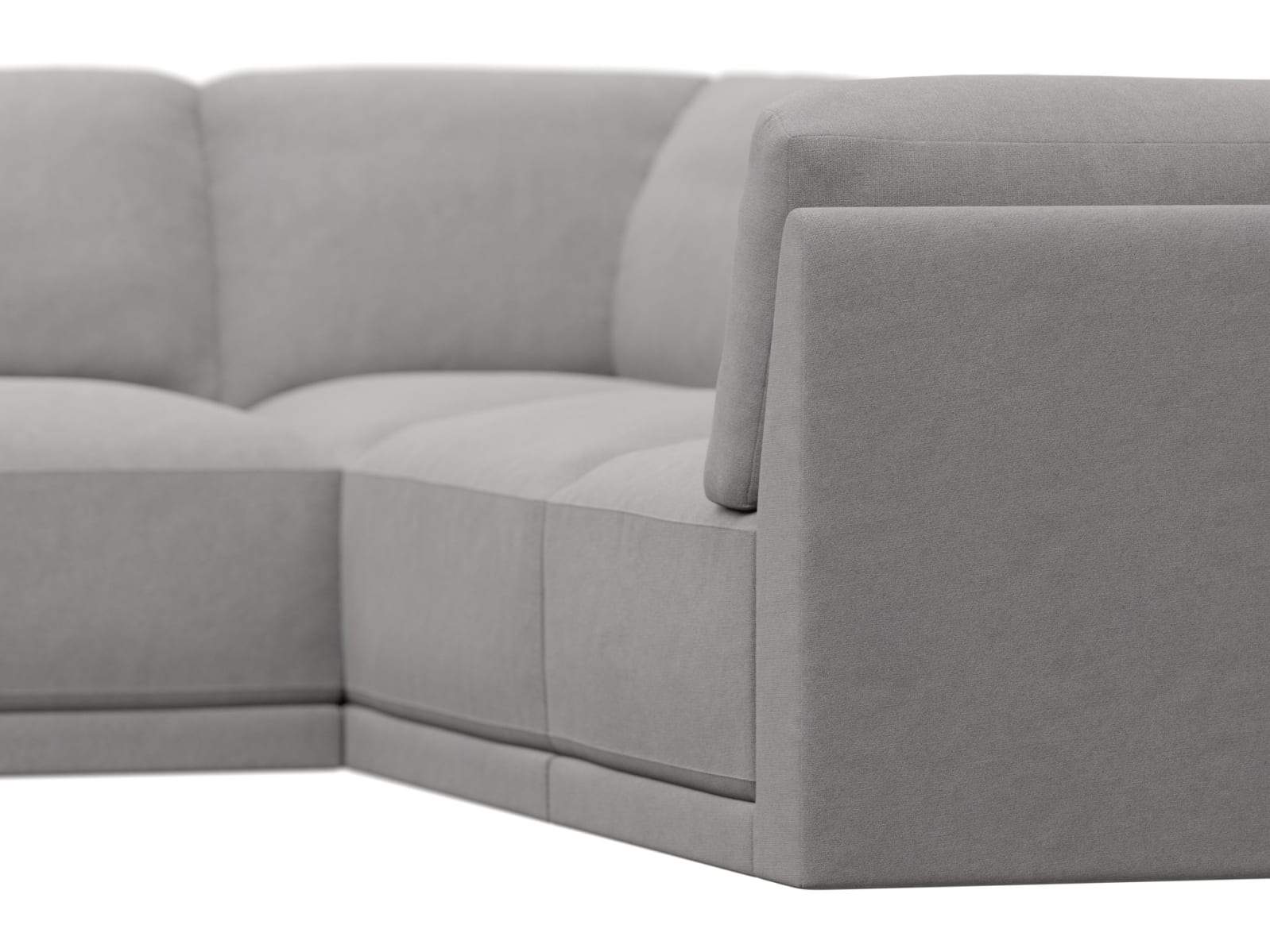 Emily Modular Sofa View Steel - 5 Piece color View Steel