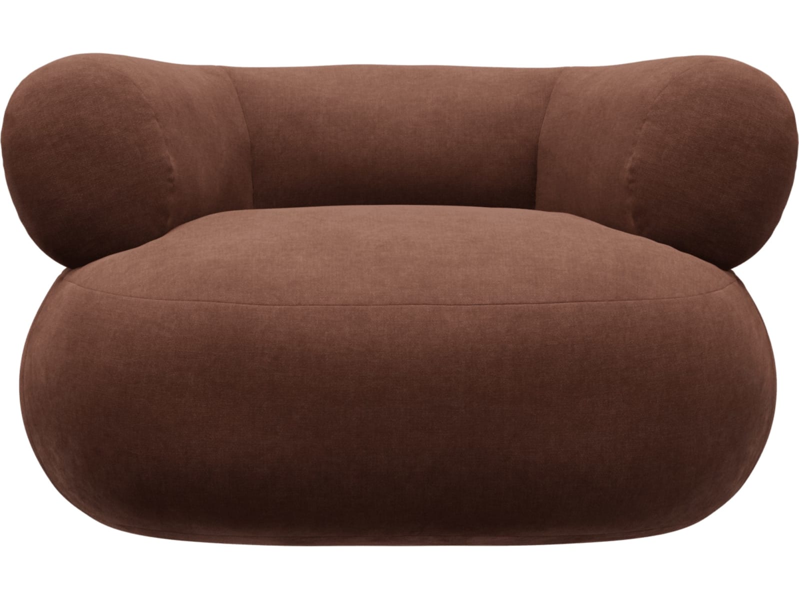 Colette Muse Rust Swivel Armchair color Muse Rust
