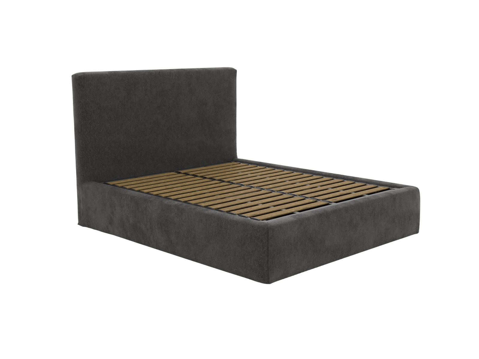 Willow Gas Lift Bed California Charcoal color California Charcoal